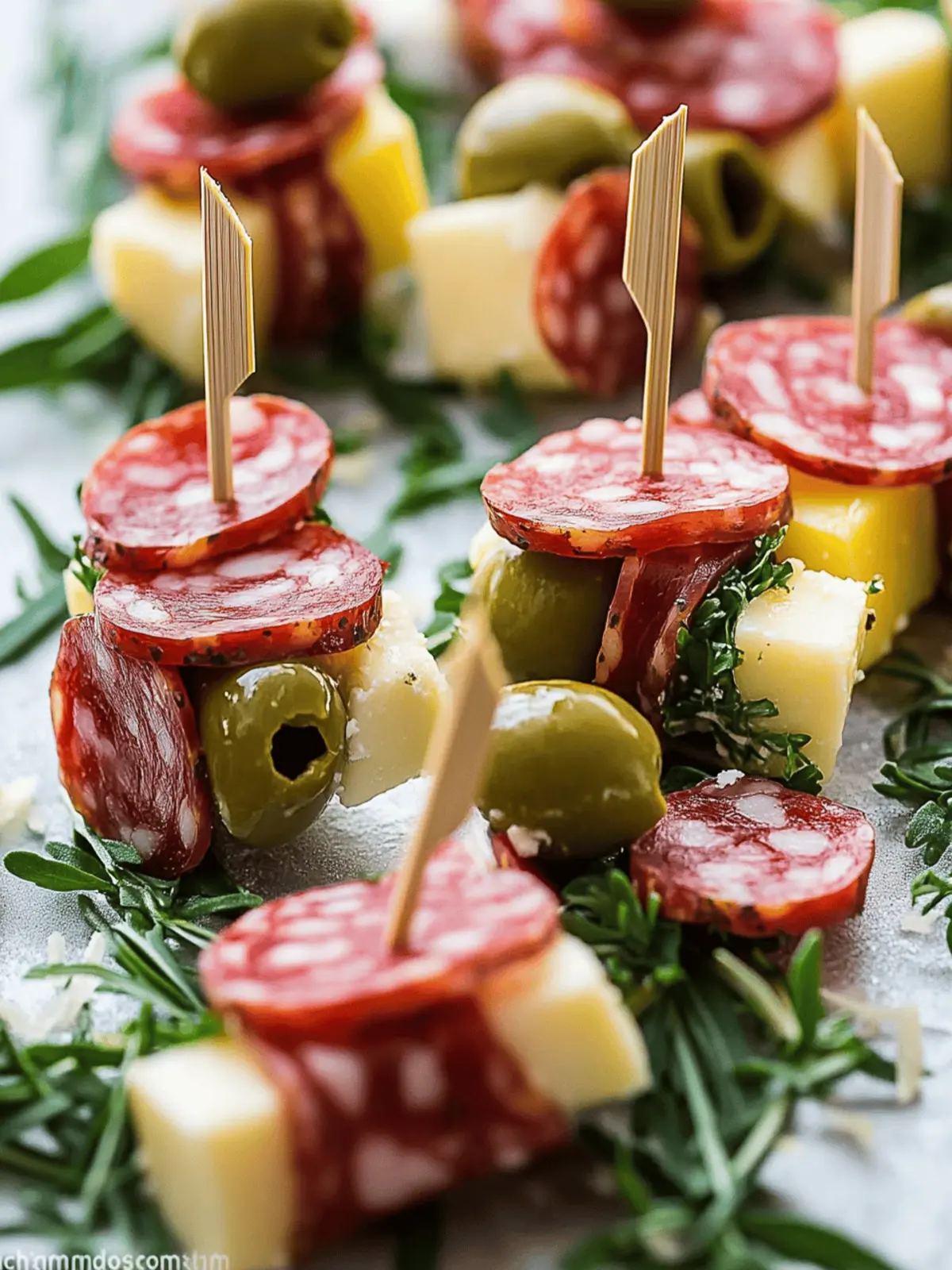 Savory Salami and Cheese Skewers in Just 10 Minutes! 3 Salami and Cheese Skewers