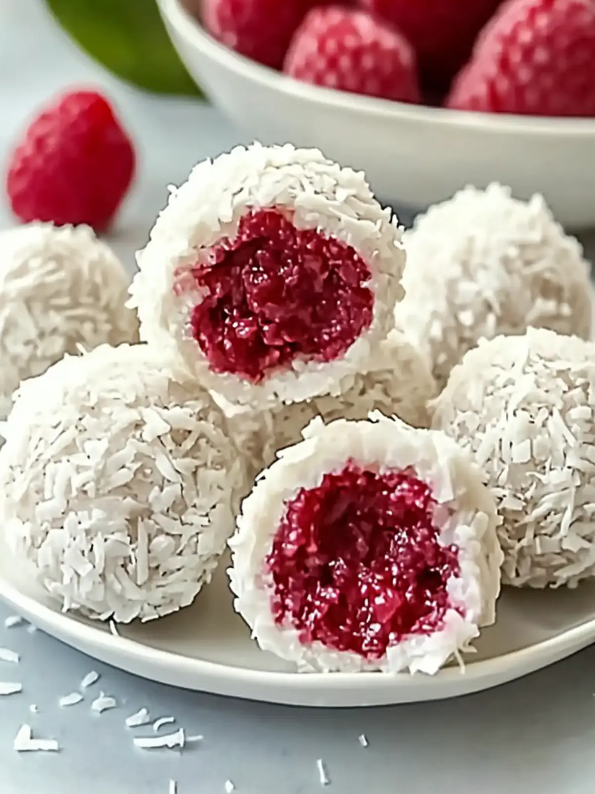 Irresistible No-Bake Raspberry Coconut Balls You ll Love 2 No-Bake Raspberry Coconut Balls