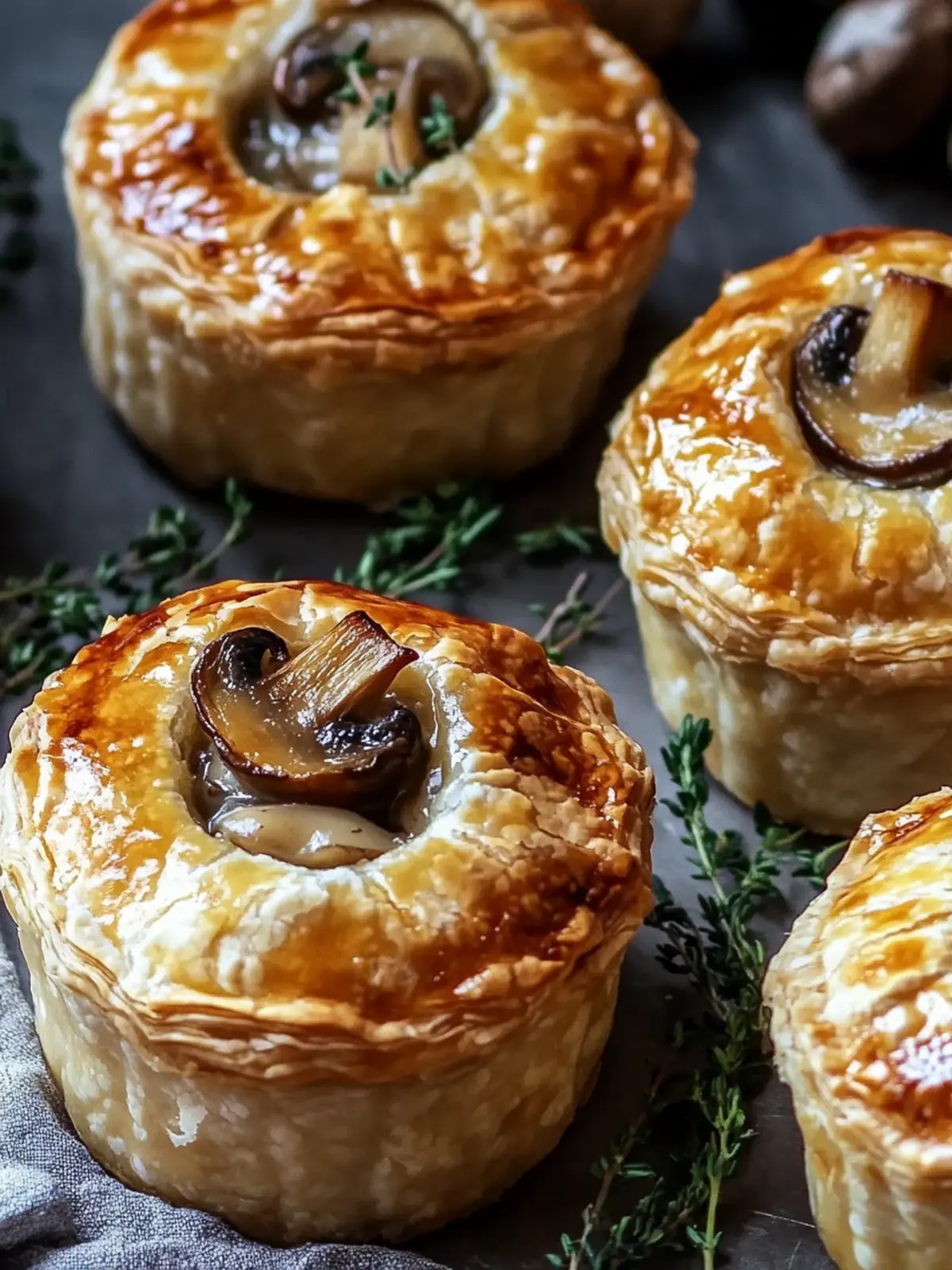 Mini Mushroom & Gruy ¨re Pot Pies for Cozy Dinner Bliss 3 Mini Mushroom & Gruy ¨re Pot Pies