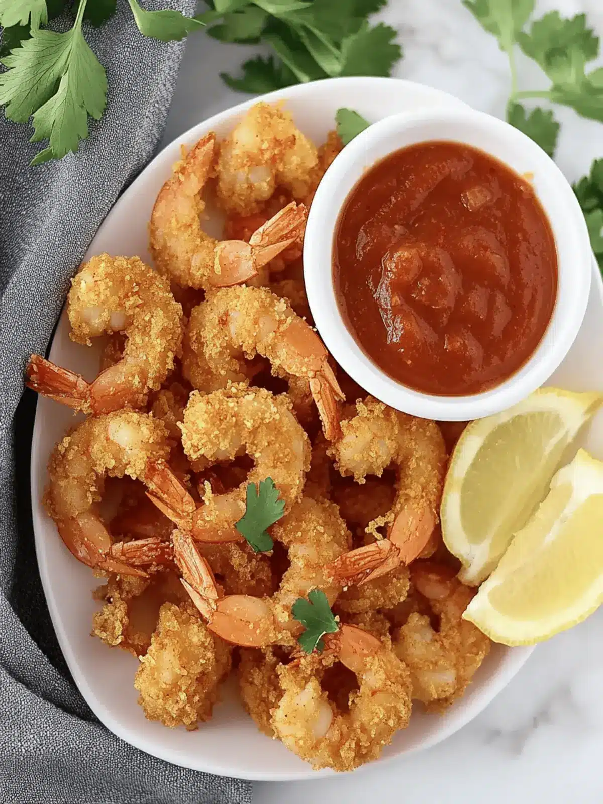 Crispy Keto Fried Shrimp with Zesty Cocktail Sauce Magic 2 Keto Fried Shrimp with Cocktail Sauce