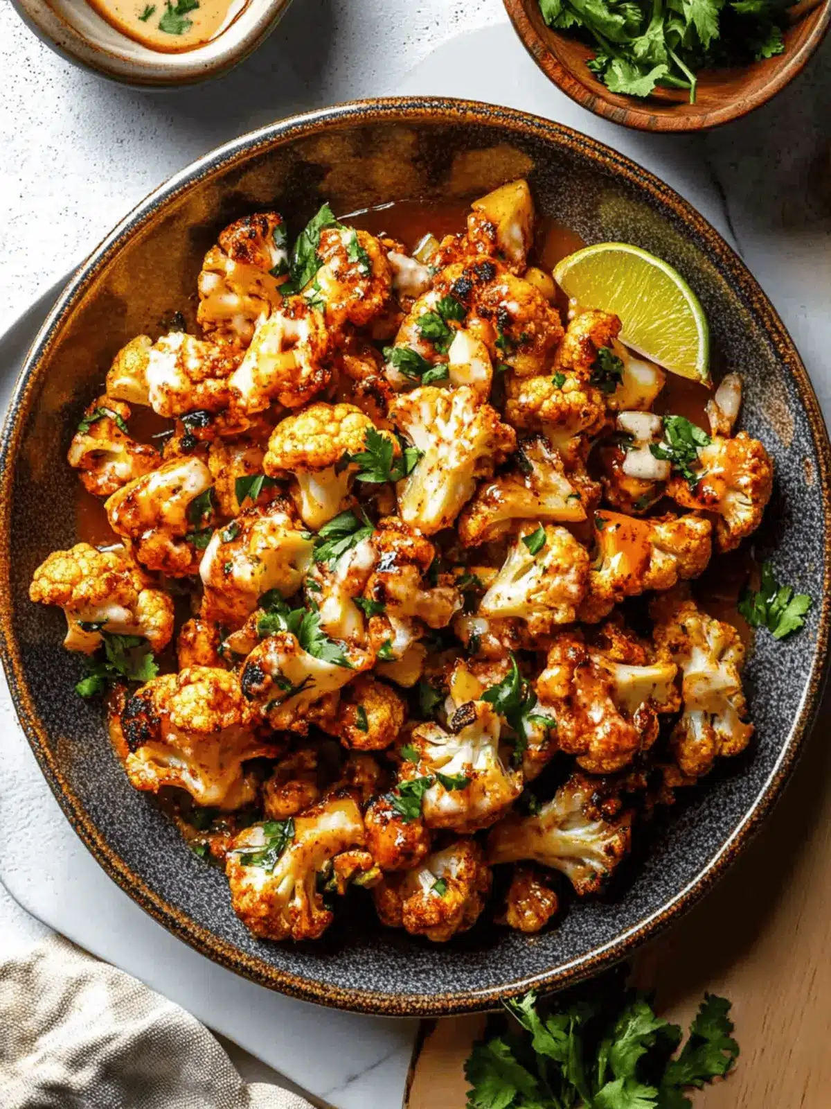 Moroccan Cauliflower with Tahini-Honey for Flavor Lovers 2 Moroccan Cauliflower with Tahini-Honey