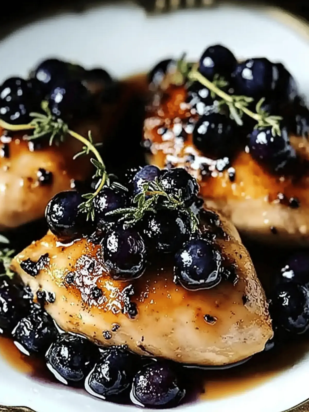 Savor the Best-Ever Blueberry Thyme Chicken Tonight! 4 Best-Ever Blueberry Thyme Chicken