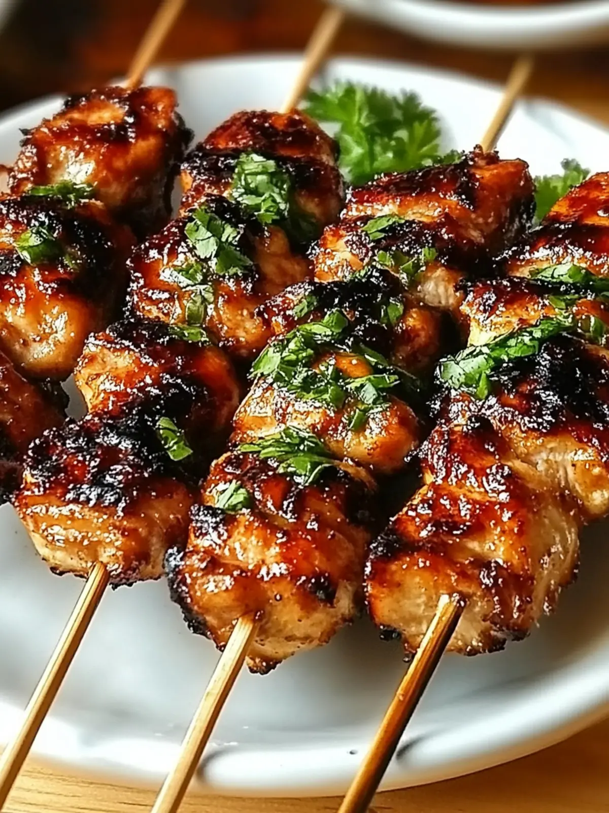 Grilled Thai Coconut Chicken Skewers: A Tropical Flavor Escape 4 Grilled Thai Coconut Chicken Skewers