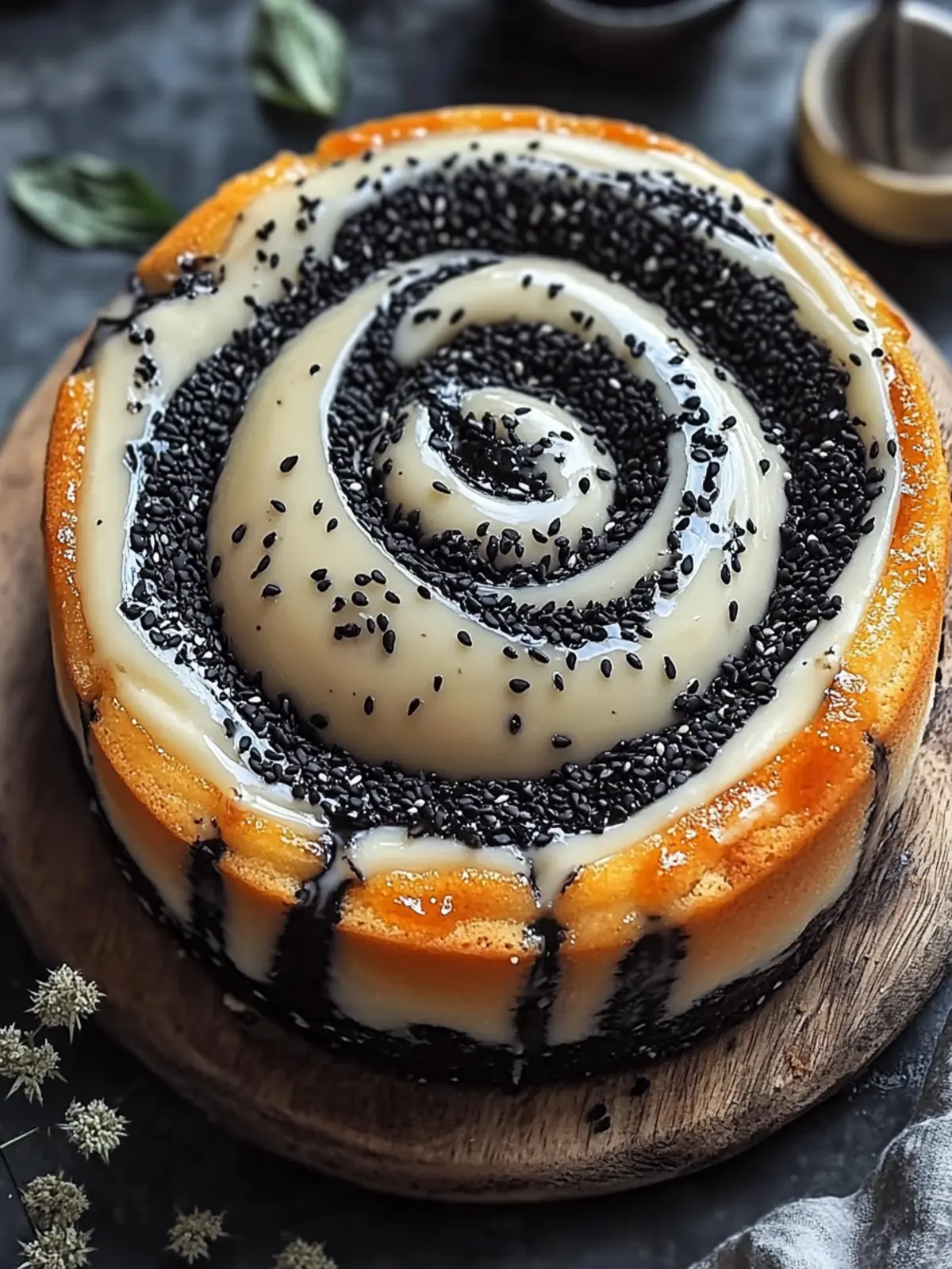 Black Sesame Vanilla Swirl Cake: A Dreamy Flavor Fusion 3 Black Sesame Vanilla Swirl Cake