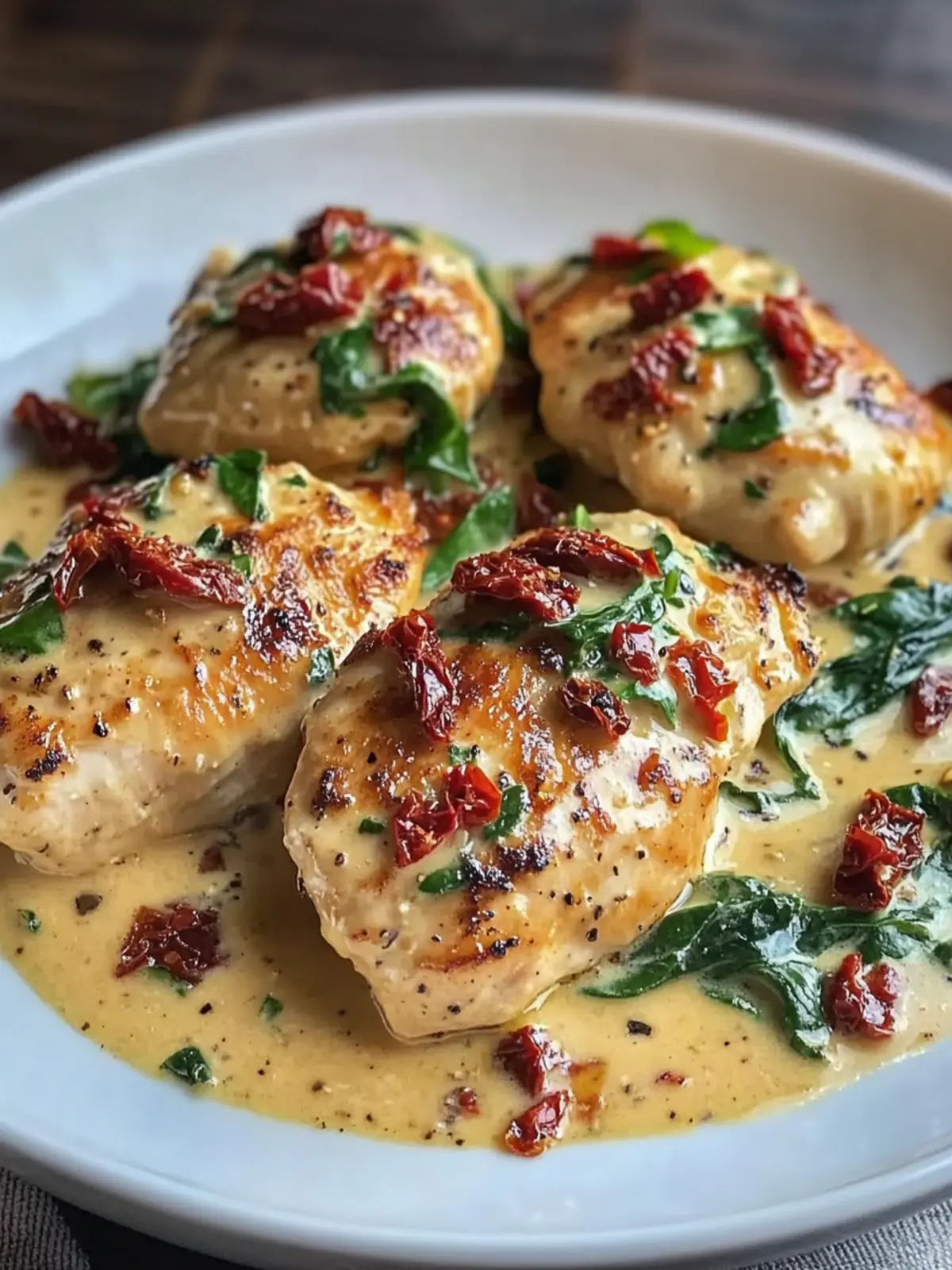 Creamy Keto Tuscan Chicken with Spinach and Sun-Dried Tomatoes Delight 2 Creamy Keto Tuscan Chicken with Spinach and Sun-Dried Tomatoes