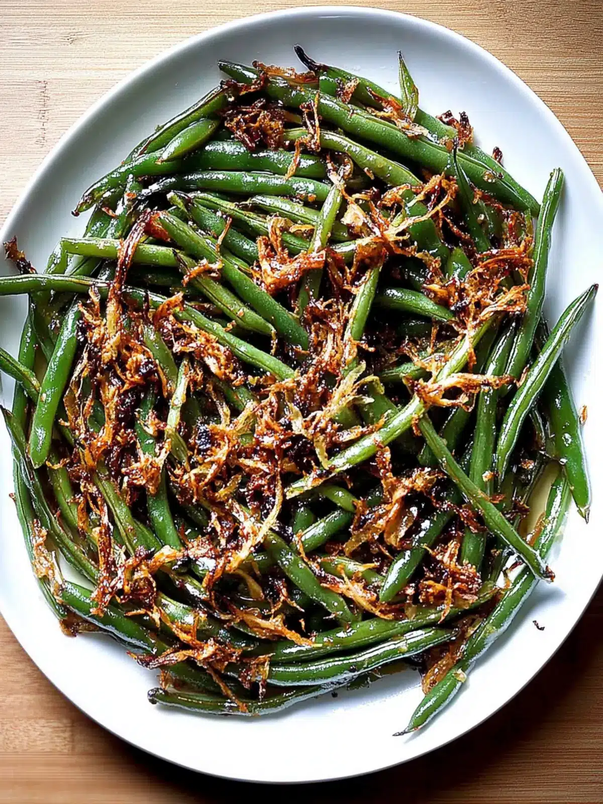 Roasted Green Beans with Caramelized Shallots in 20 Minutes 4 Roasted Green Beans with Caramelized Shallots