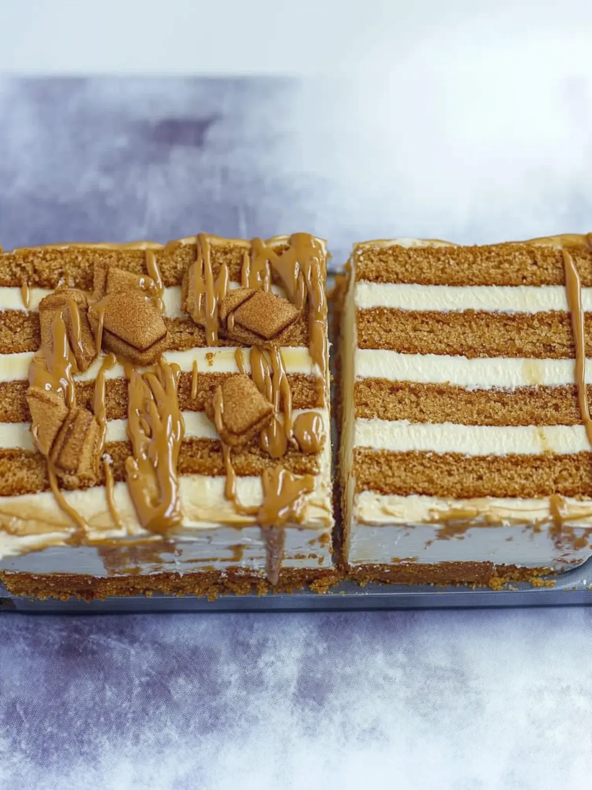 Irresistible 4-Ingredient Biscoff Fridge Cake Everyone Loves 3 4-Ingredient Biscoff Fridge Cake