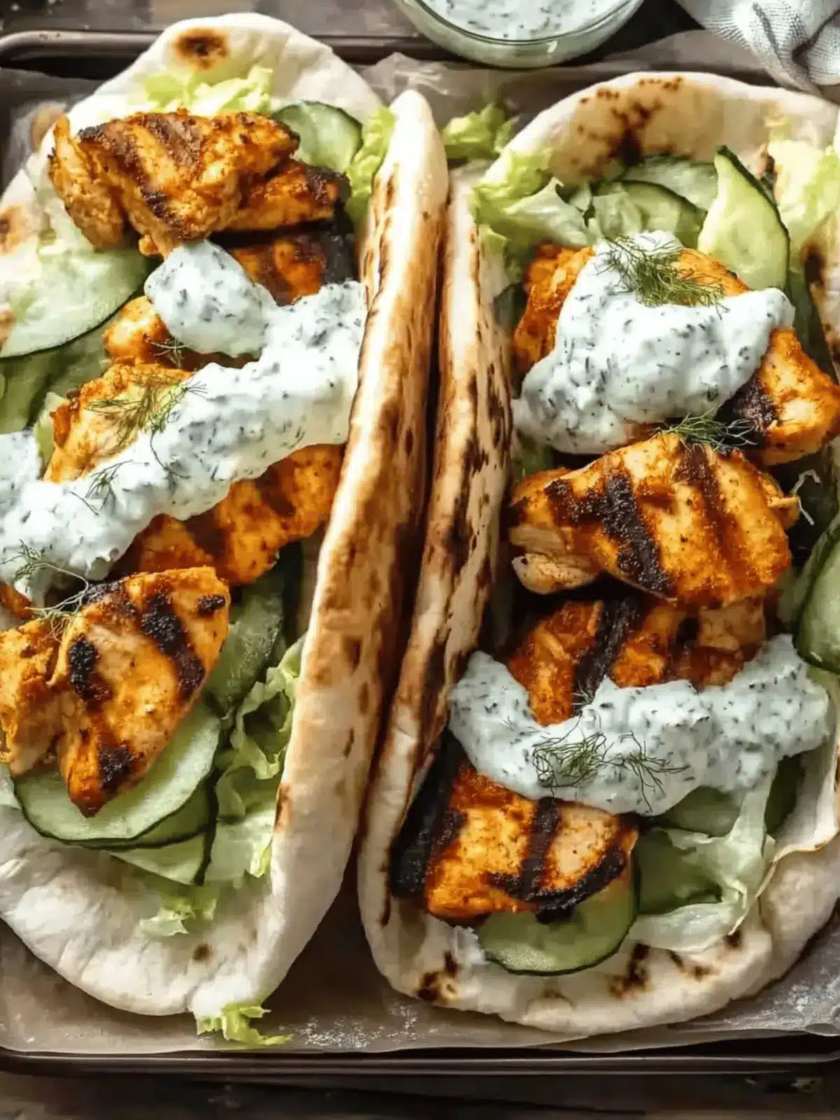Sheet Pan Chicken Pitas with Herby Ranch for Easy Weeknight Wins 3 Sheet Pan Chicken Pitas with Herby Ranch