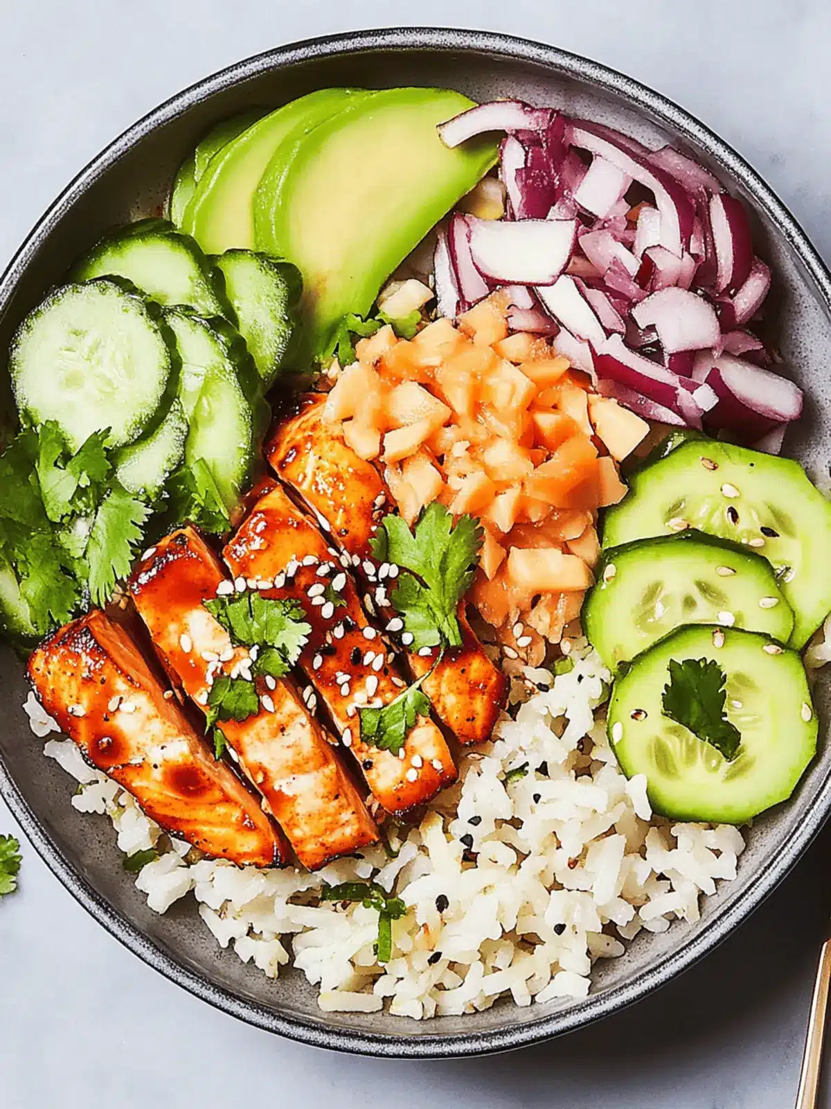 Zesty Asian Spicy Salmon Bowl That Tantalizes Your Tastebuds 2 asian Spicy Salmon Bowl