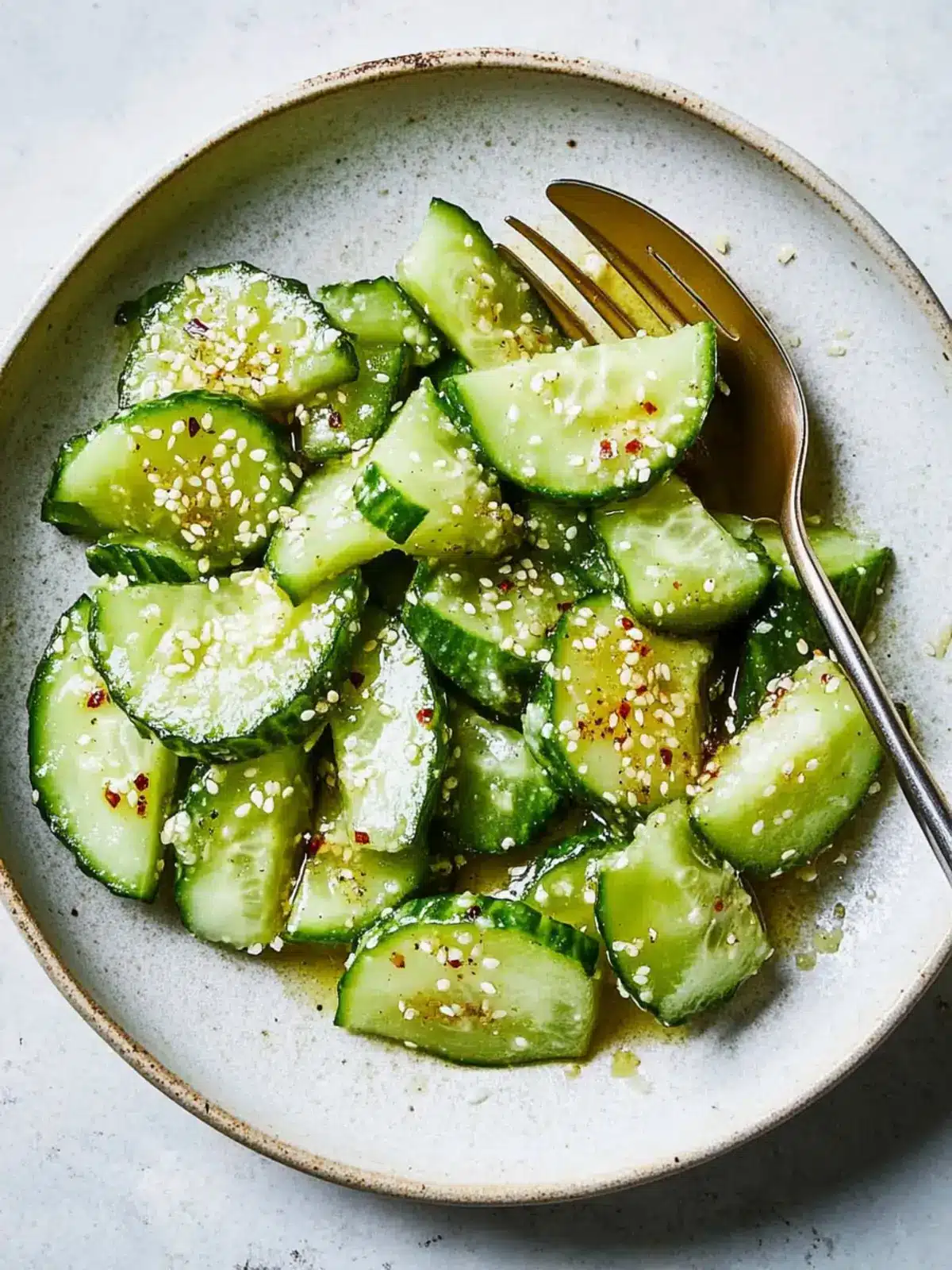 Chinese Smashed Cucumbers with Sesame Oil and Garlic Bliss 4 Chinese Smashed Cucumbers With Sesame Oil and Garlic