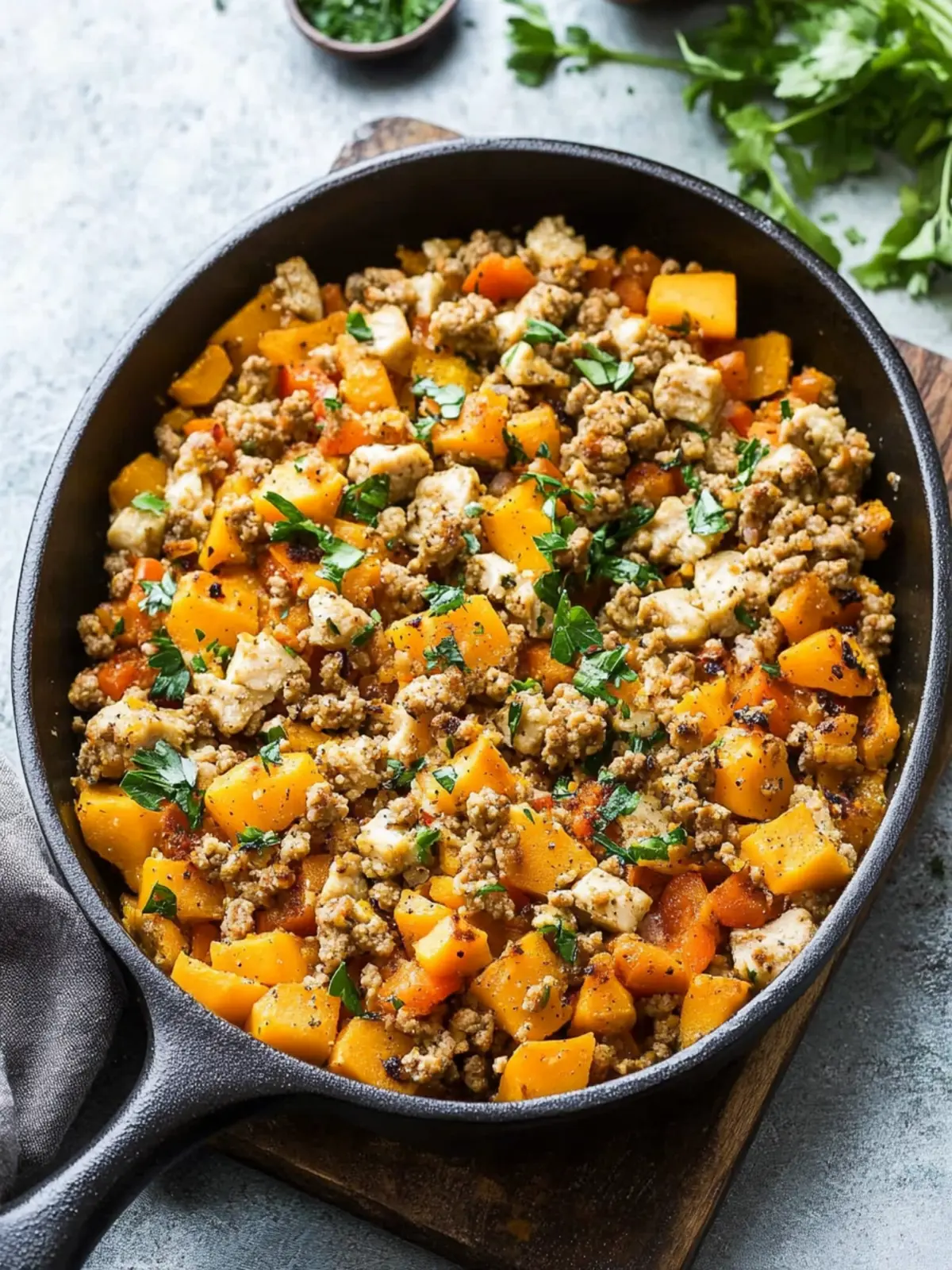 Savory Roasted Butternut Squash with Ground Turkey Delight 4 Roasted Butternut Squash With Ground Turkey