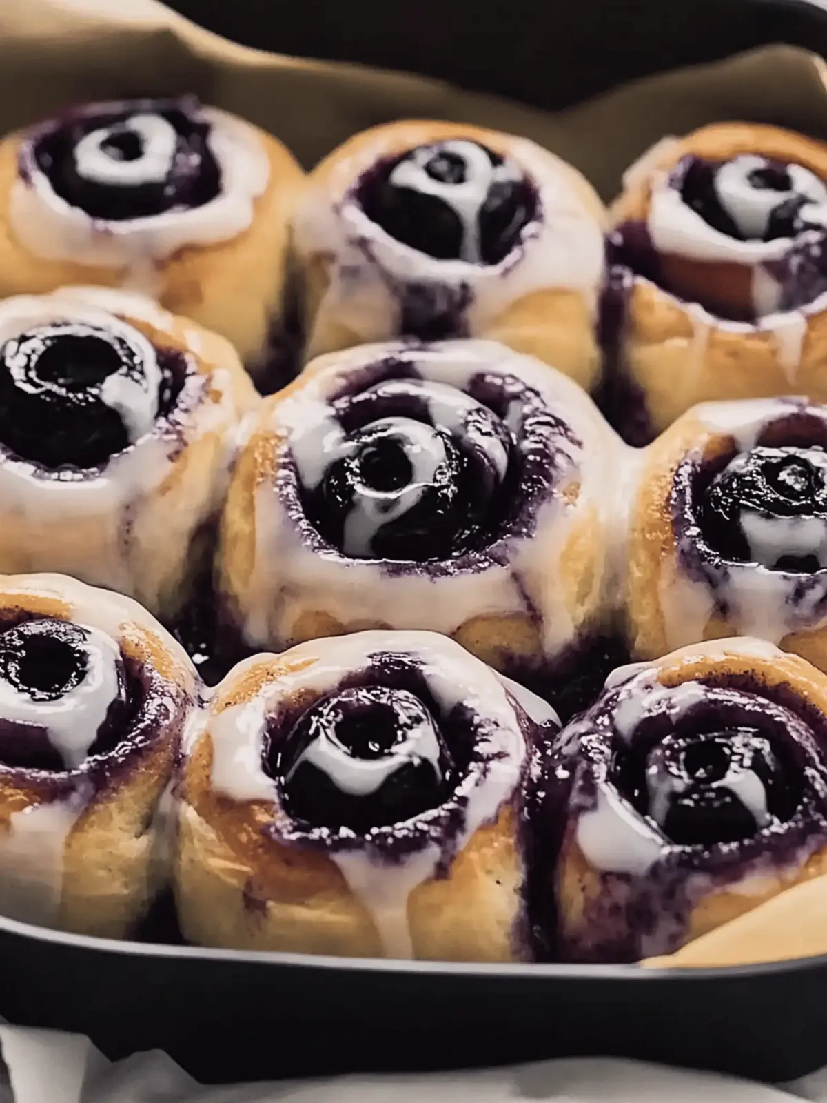 Decadent Blueberry Cinnamon Rolls with Creamy Frosting Delight 4 Blueberry Cinnamon Rolls