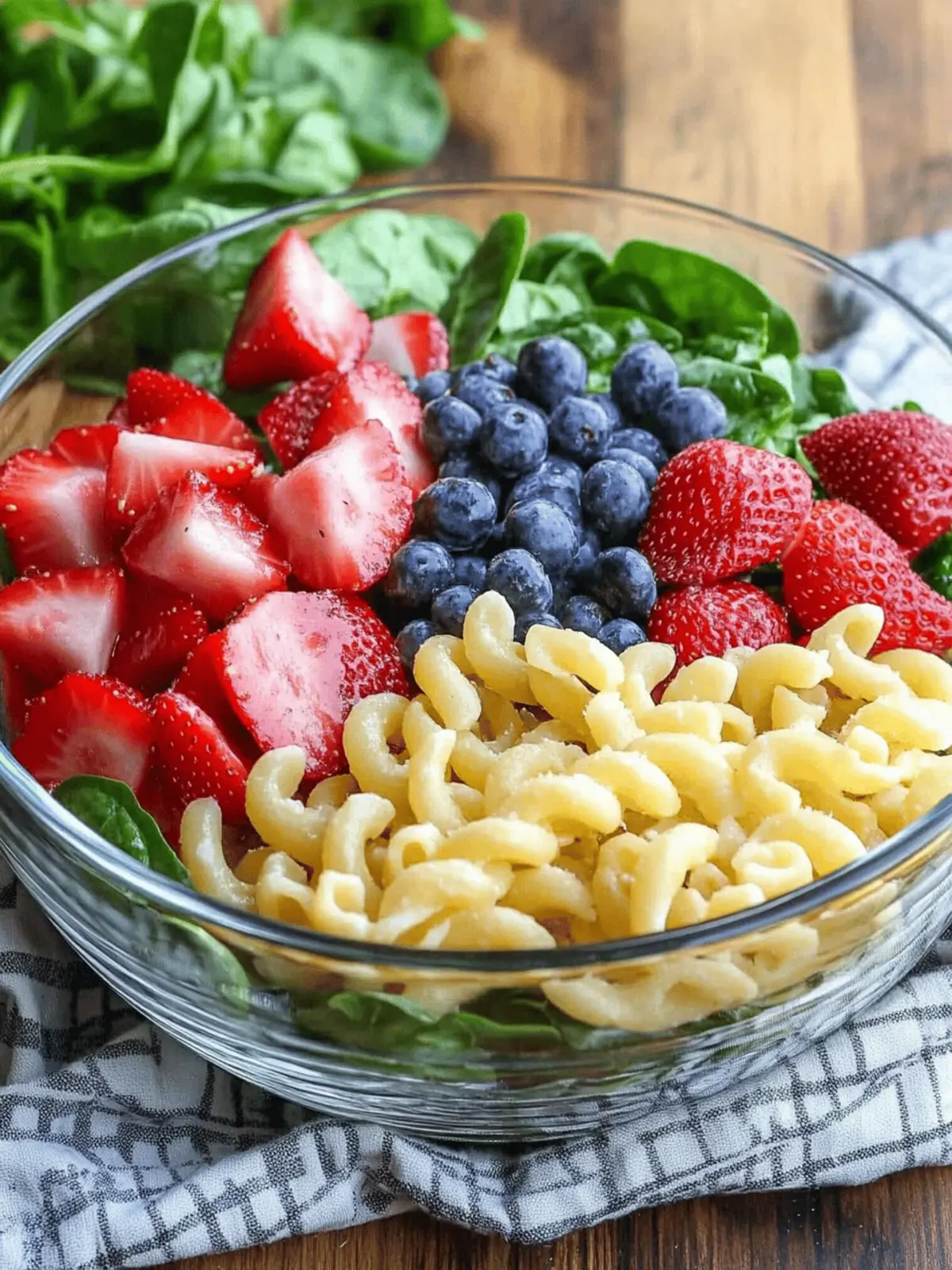 Spinach & Strawberry Pasta Salad A Summer Freshness Boost 2 Spinach & Strawberry Pasta Salad