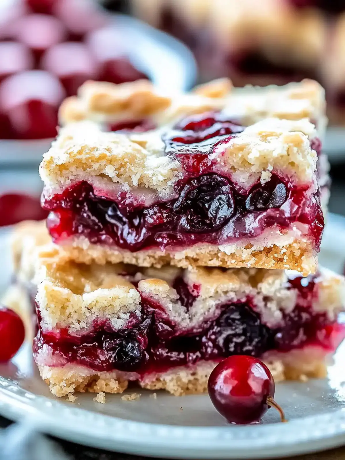Christmas Cherry Bars: Sweet Holiday Cheer in Every Bite 3 Christmas Cherry Bars