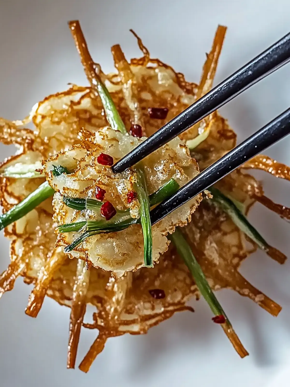 Crispy Enoki Pancakes: Your New Favorite Savory Snack 2 Crispy Enoki Pancakes