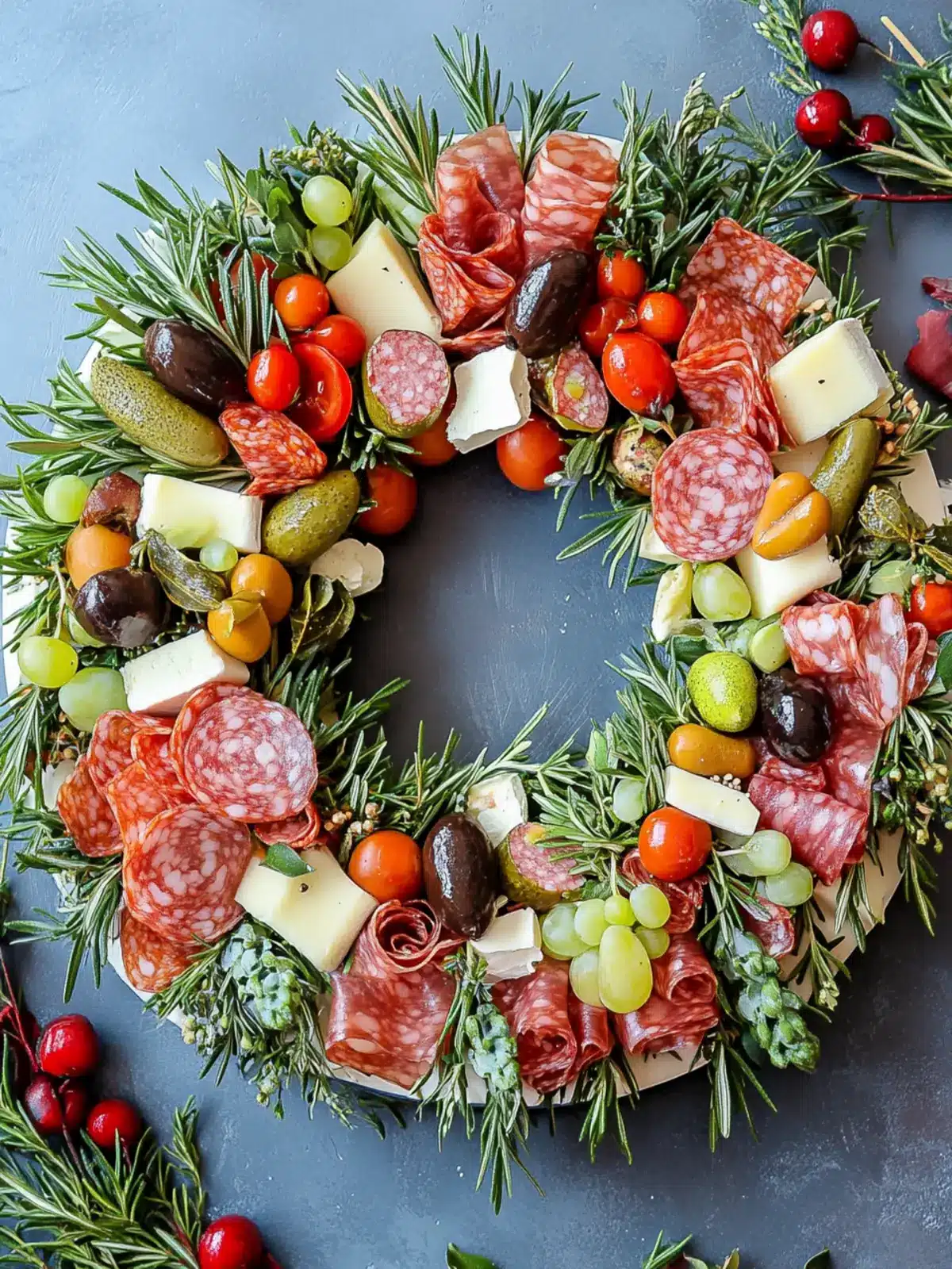 Charcuterie Wreath: A Festive Delight for Holiday Gatherings 2 Charcuterie Wreath