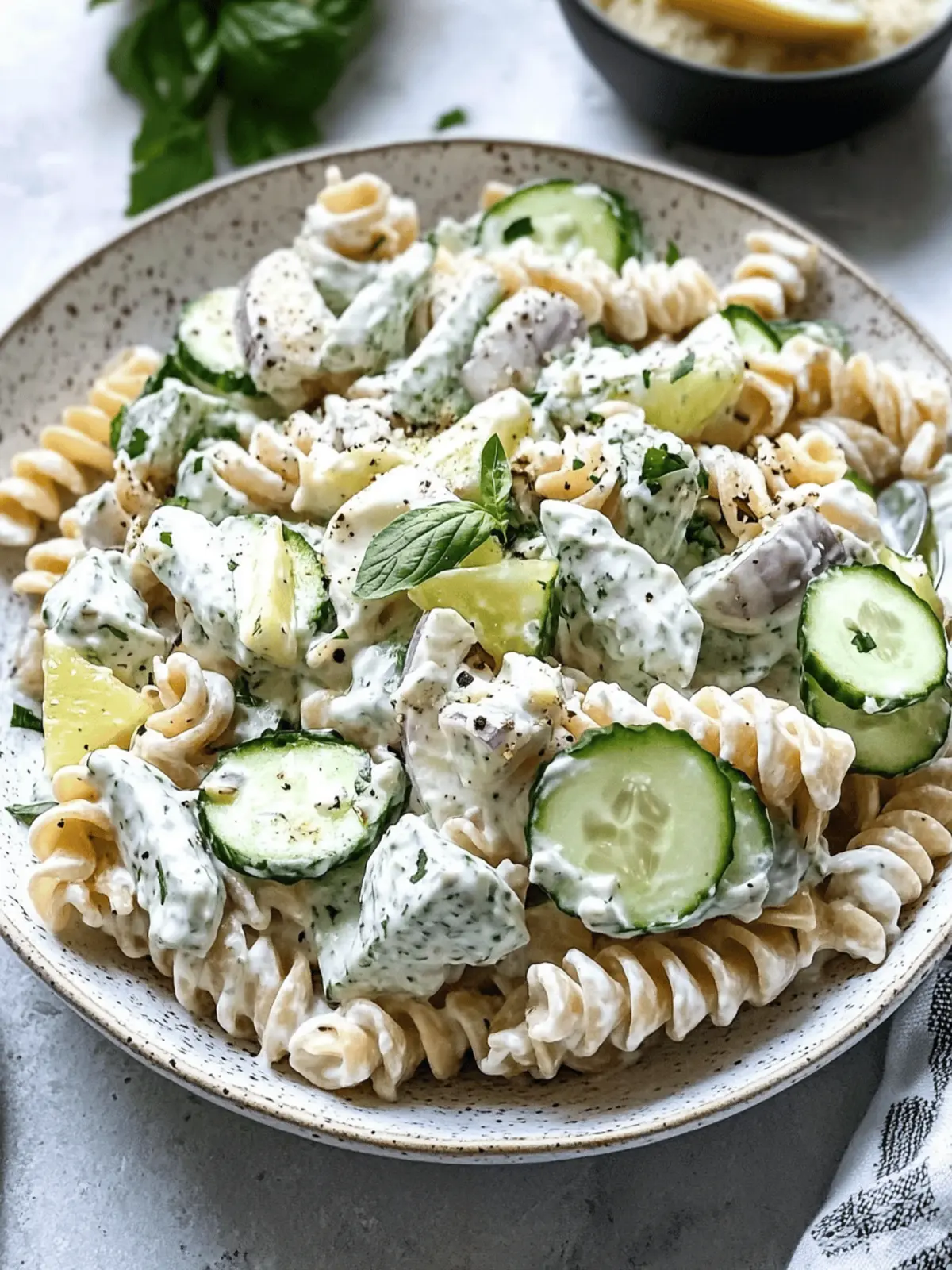 Refreshing Tzatziki Pasta Salad Recipe for Summer Joy 3 Tzatziki Pasta Salad Recipe