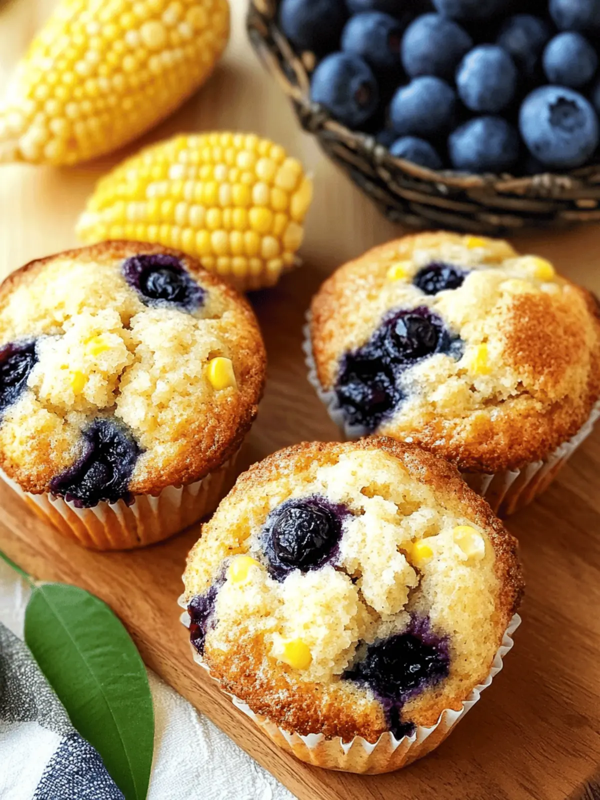 Blueberry Corn Muffins: Sweet, Savory, and Oh-So-Easy! 2 Blueberry Corn Muffins