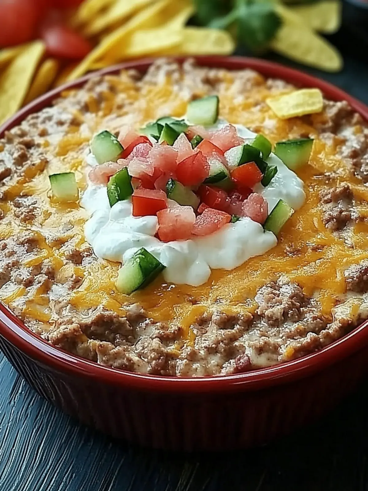 Delicious Meaty Texas Trash Dip: The Perfect Party Starter 4 Meaty Texas Trash Dip