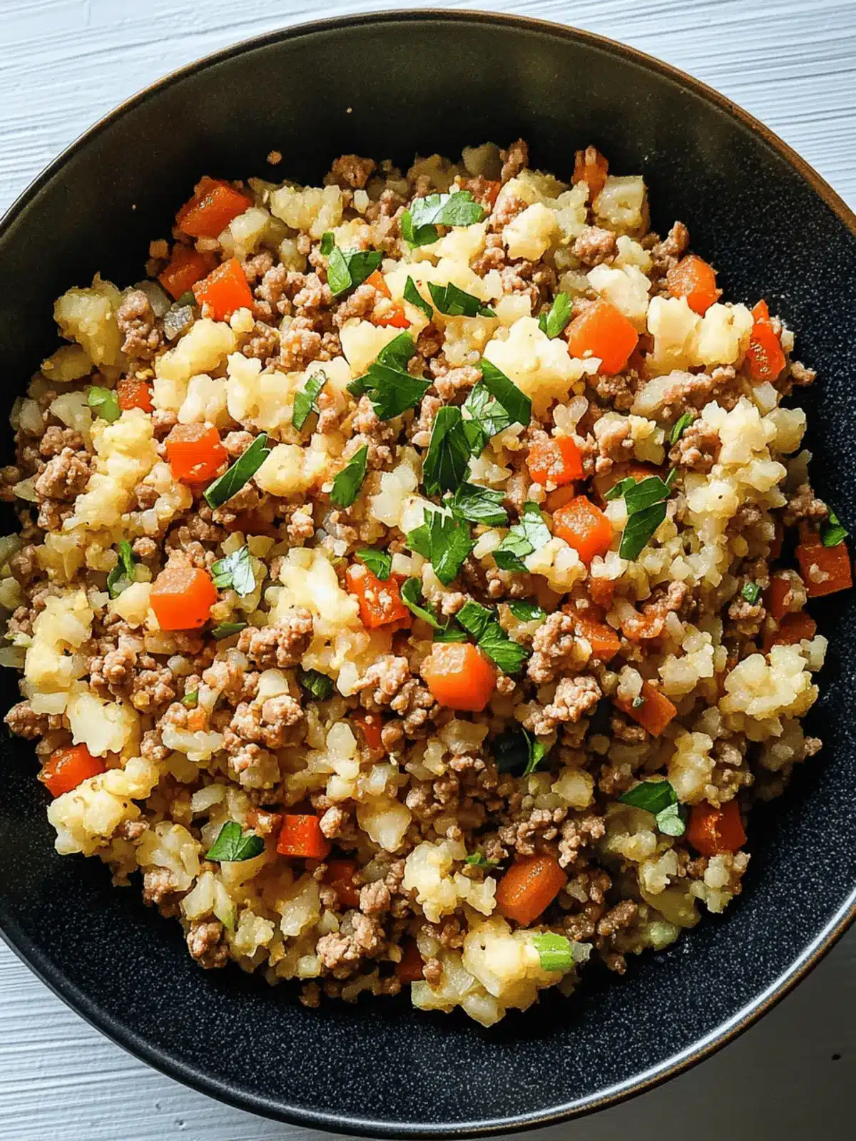 Delicious Spicy Cauliflower Rice with Ground Turkey Recipe 2 Spicy Cauliflower Rice with Ground Turkey