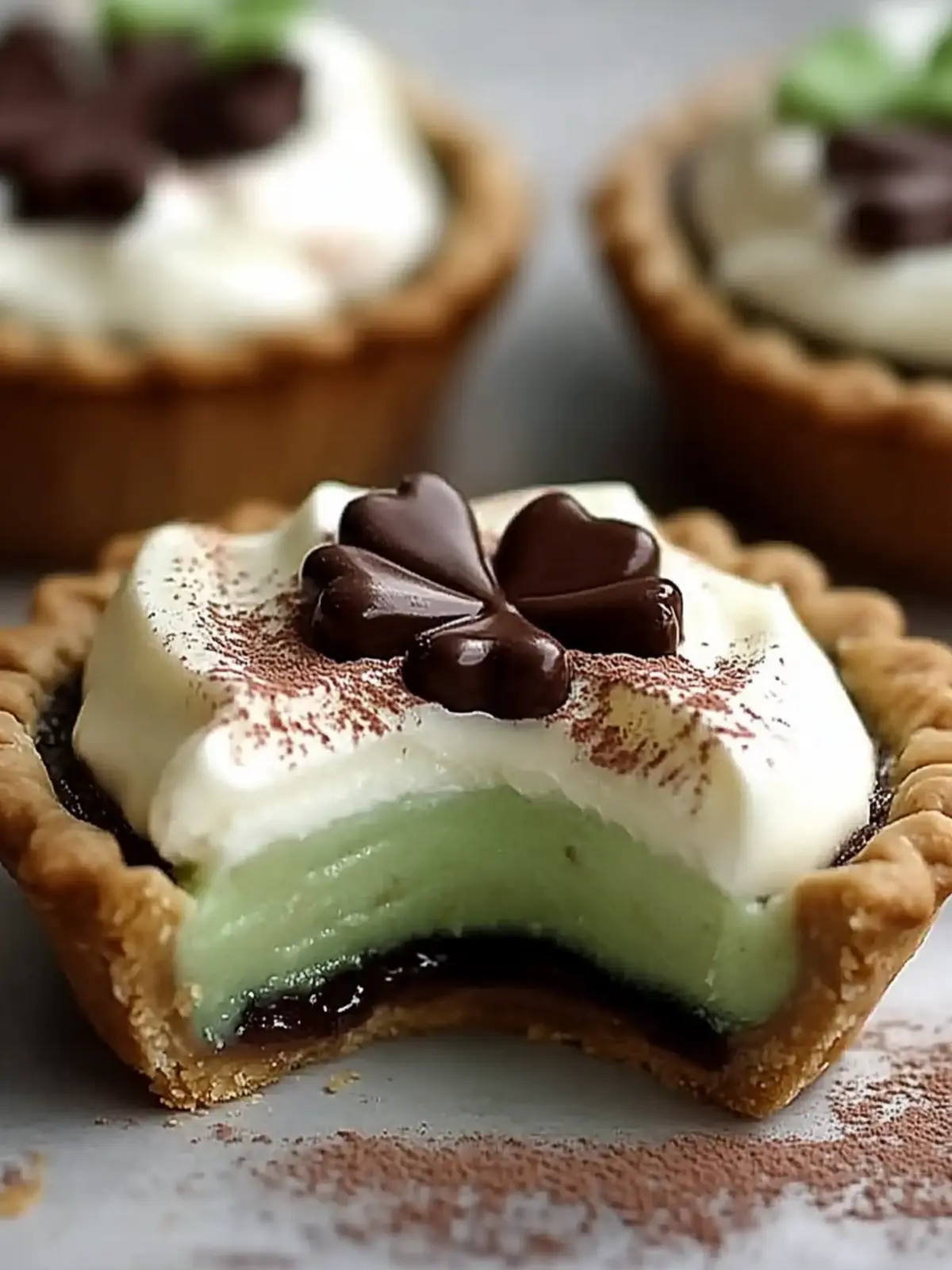 Melt-in-Your-Mouth Chocolate Shamrock Pies Recipe 2 Chocolate Shamrock Pies Recipe