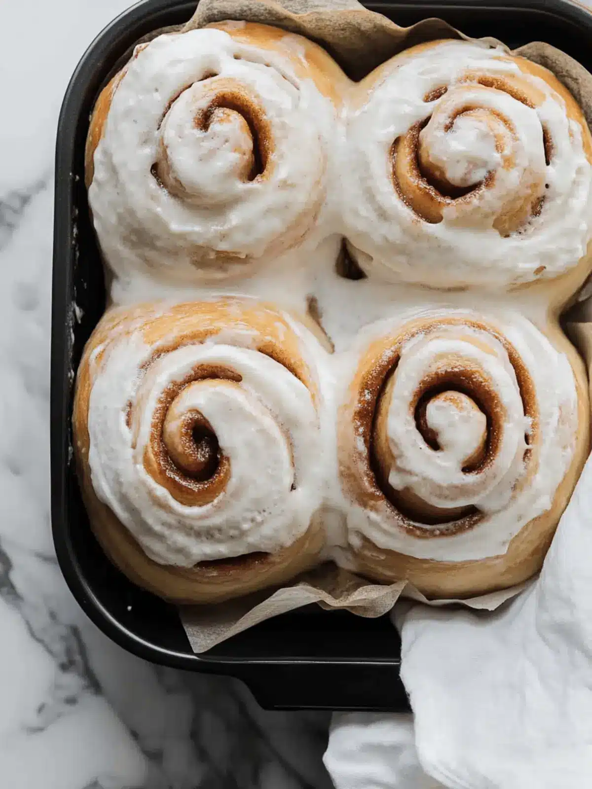 Giant Fluffy Cinnamon Rolls That Melt in Your Mouth 4 Giant Fluffy Cinnamon Rolls