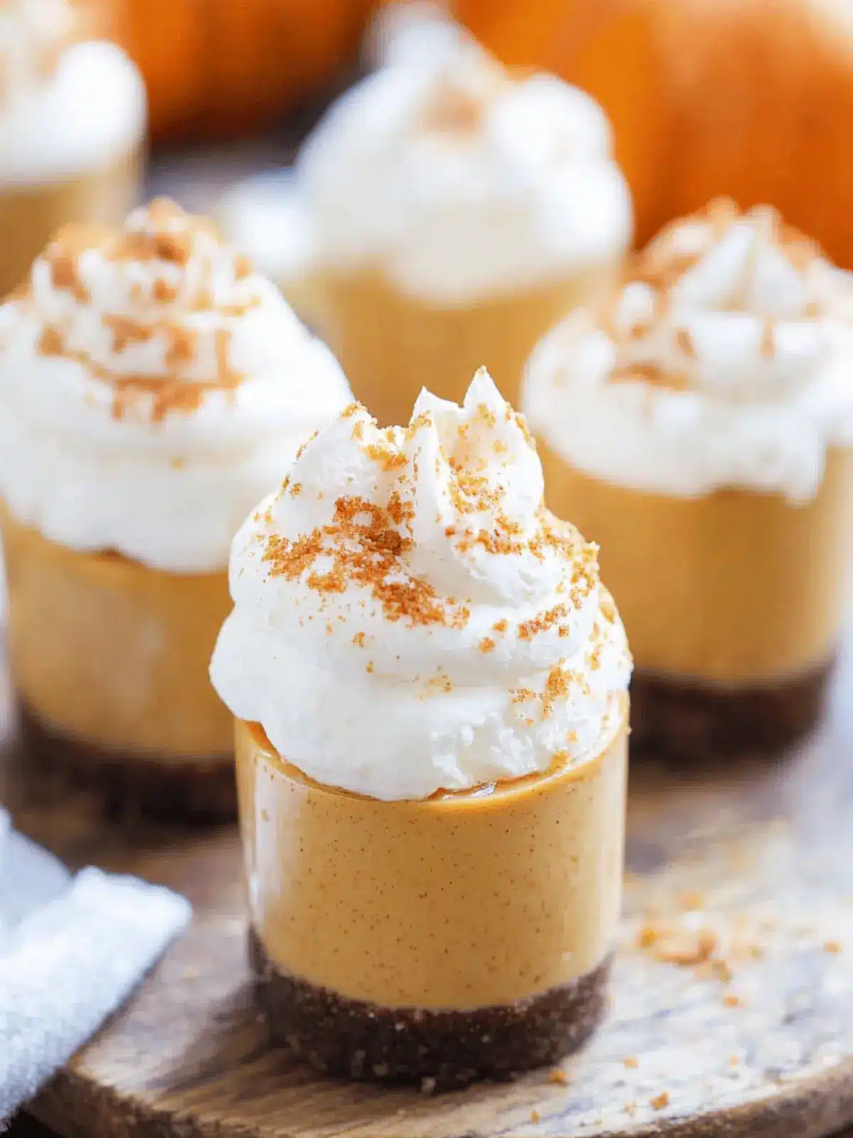Irresistible Mini Pumpkin Pie Cheesecakes for Fall Festivities 3 Mini Pumpkin Pie Cheesecakes