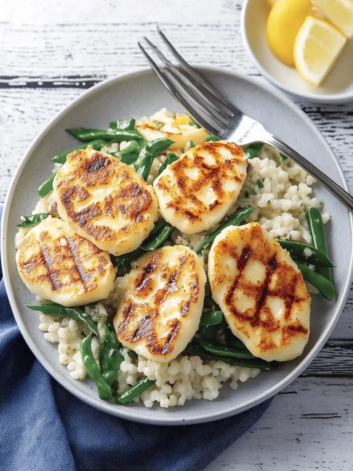 Grilled Halloumi Salad with Crunchy Giant Couscous Twist 3 Grilled Halloumi Salad