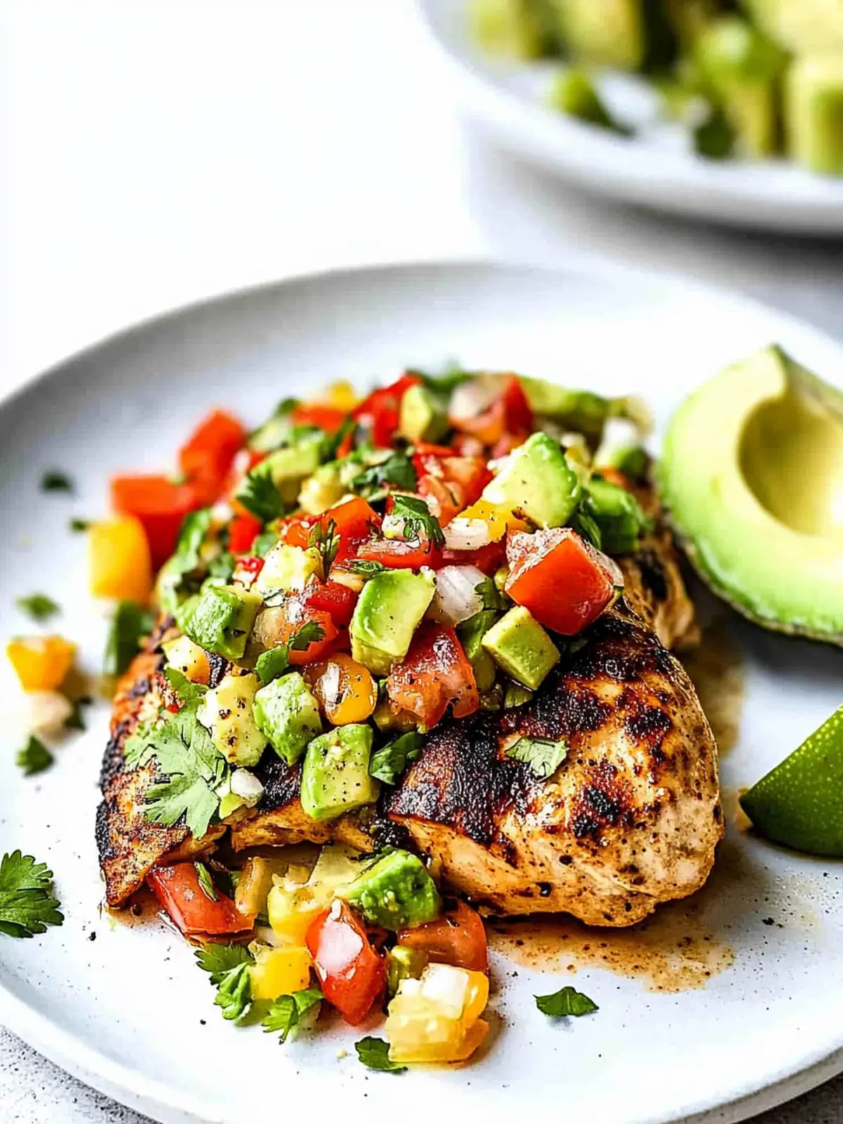 Zesty Fiesta Lime Chicken Recipe with Avocado Salsa Delight 2 Fiesta Lime Chicken Recipe with Avocado