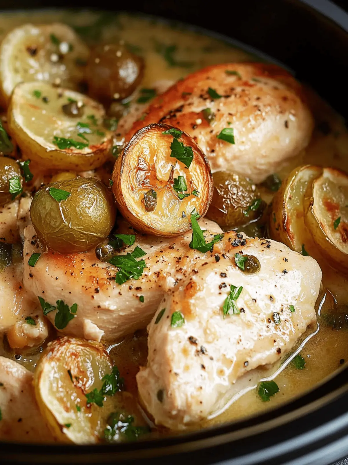 Crockpot Chicken Piccata: Easy Comfort Food You'll Love 3 Crockpot Chicken Piccata