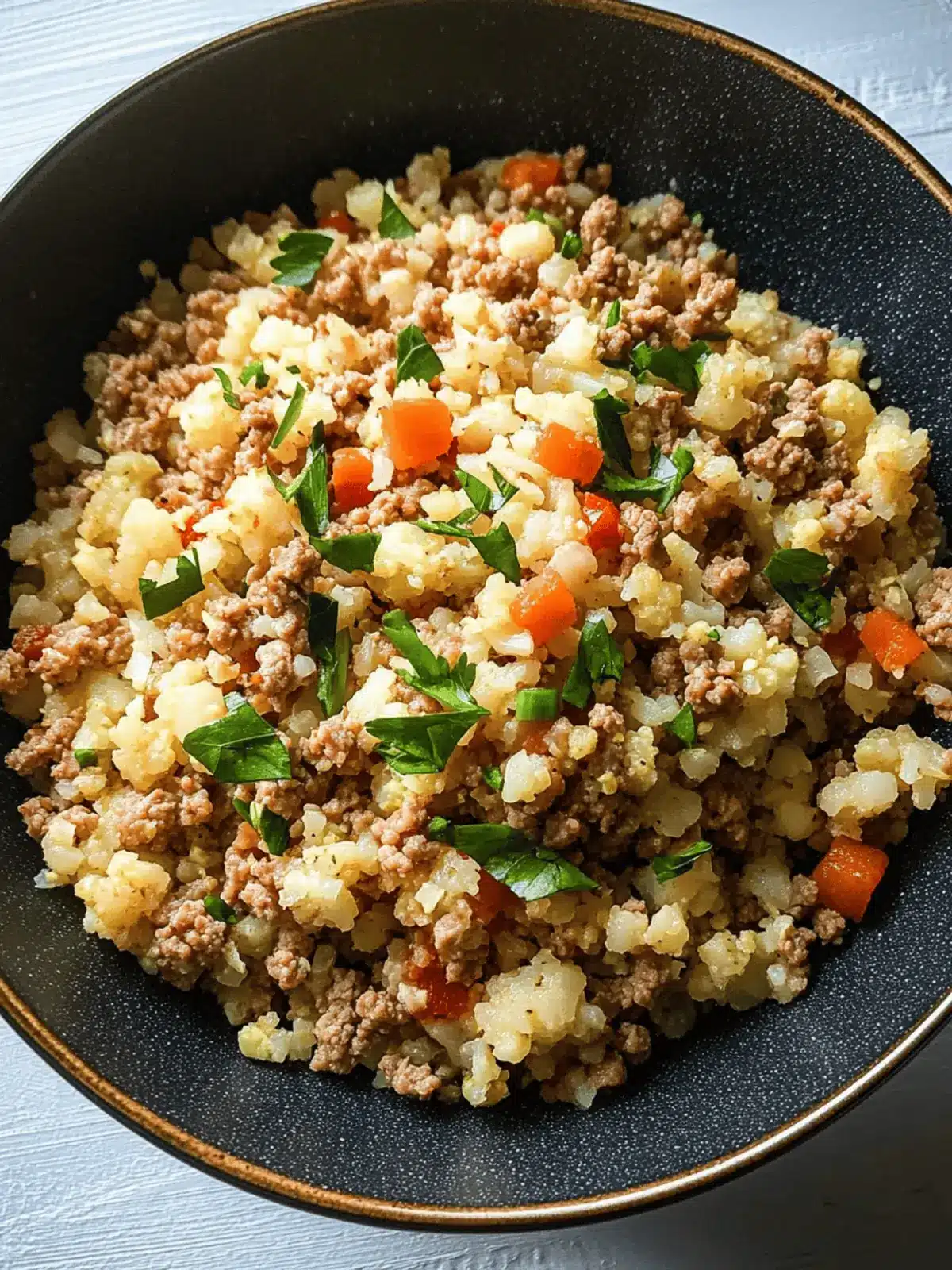 Delicious Spicy Cauliflower Rice with Ground Turkey Recipe 4 Spicy Cauliflower Rice with Ground Turkey
