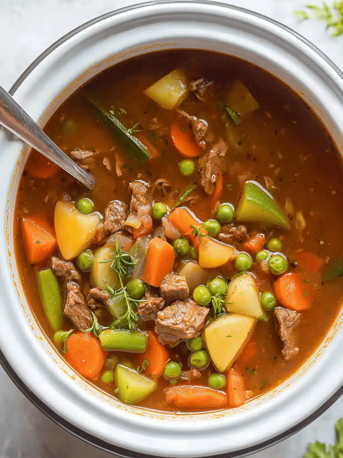 Crockpot Vegetable Beef Soup Recipe for Cozy Comfort Nights 4 Crockpot Vegetable Beef Soup Recipe for Cozy Comfort Nights