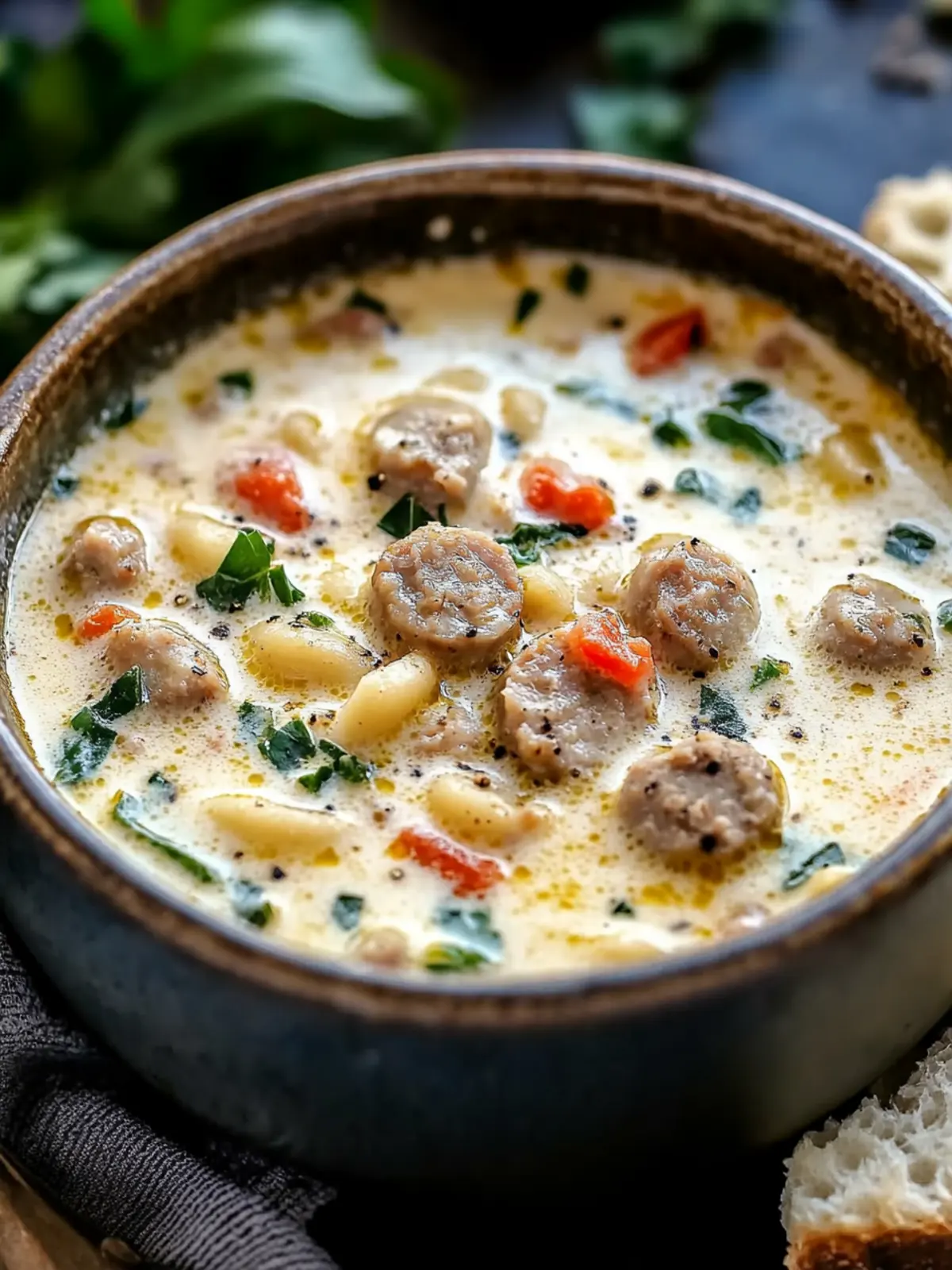 Creamy Parmesan Italian Sausage Soup for Cozy Nights In 3 Creamy Parmesan Italian Sausage Soup