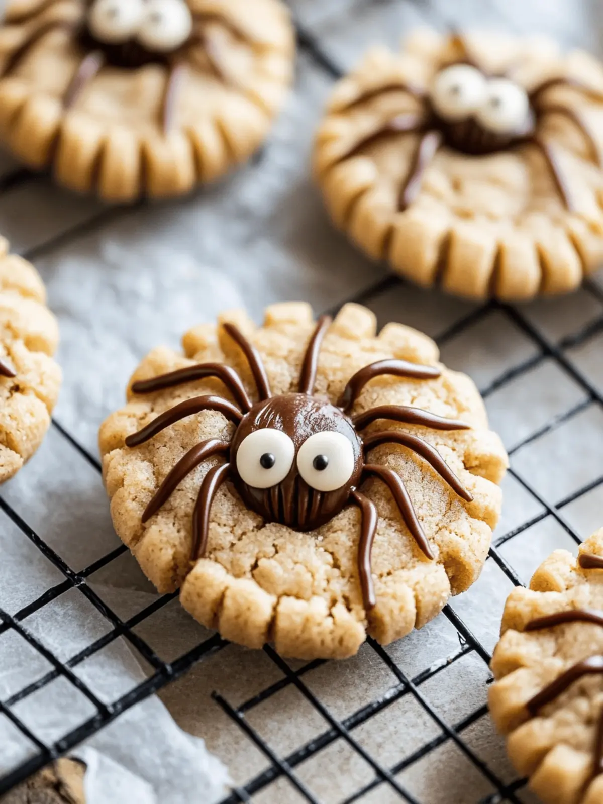 Spider-Sweet Peanut Butter Cookies for a Spook-tacular Halloween 3 Peanut Butter Spider Cookies