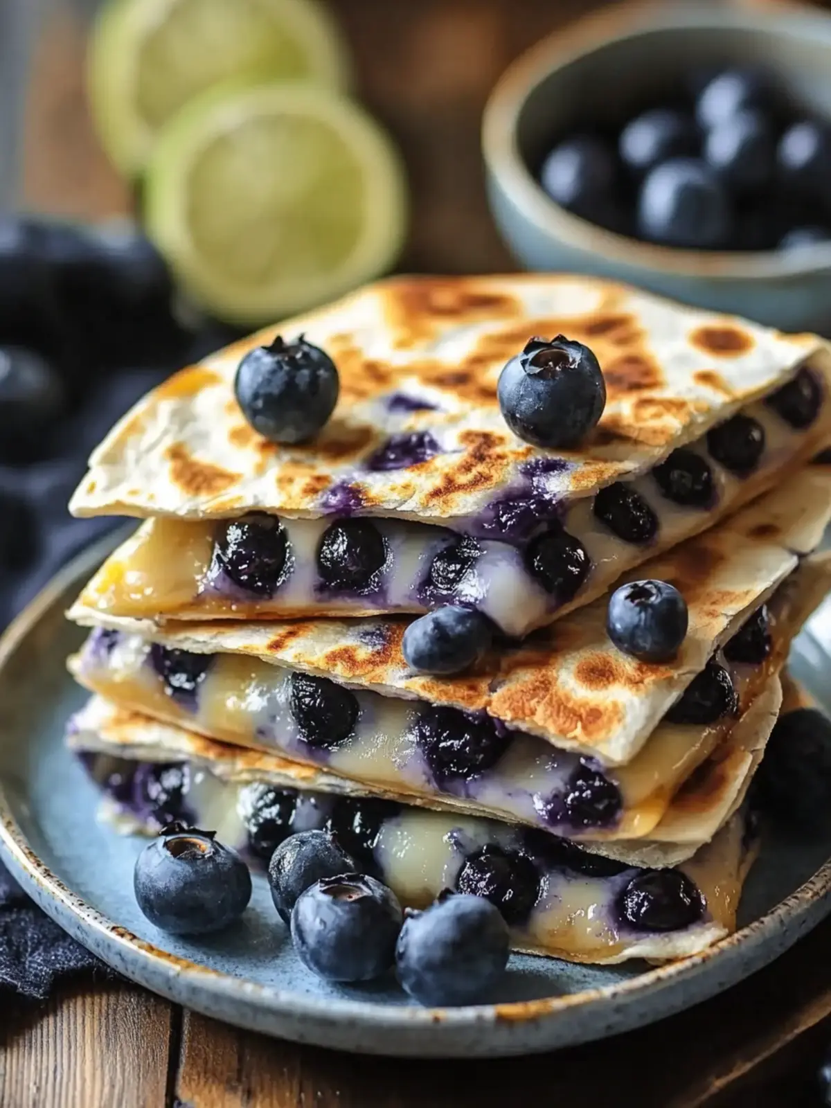Blueberry Breakfast Quesadillas: Quick, Sweet, and Satisfying 3 Blueberry Breakfast Quesadillas