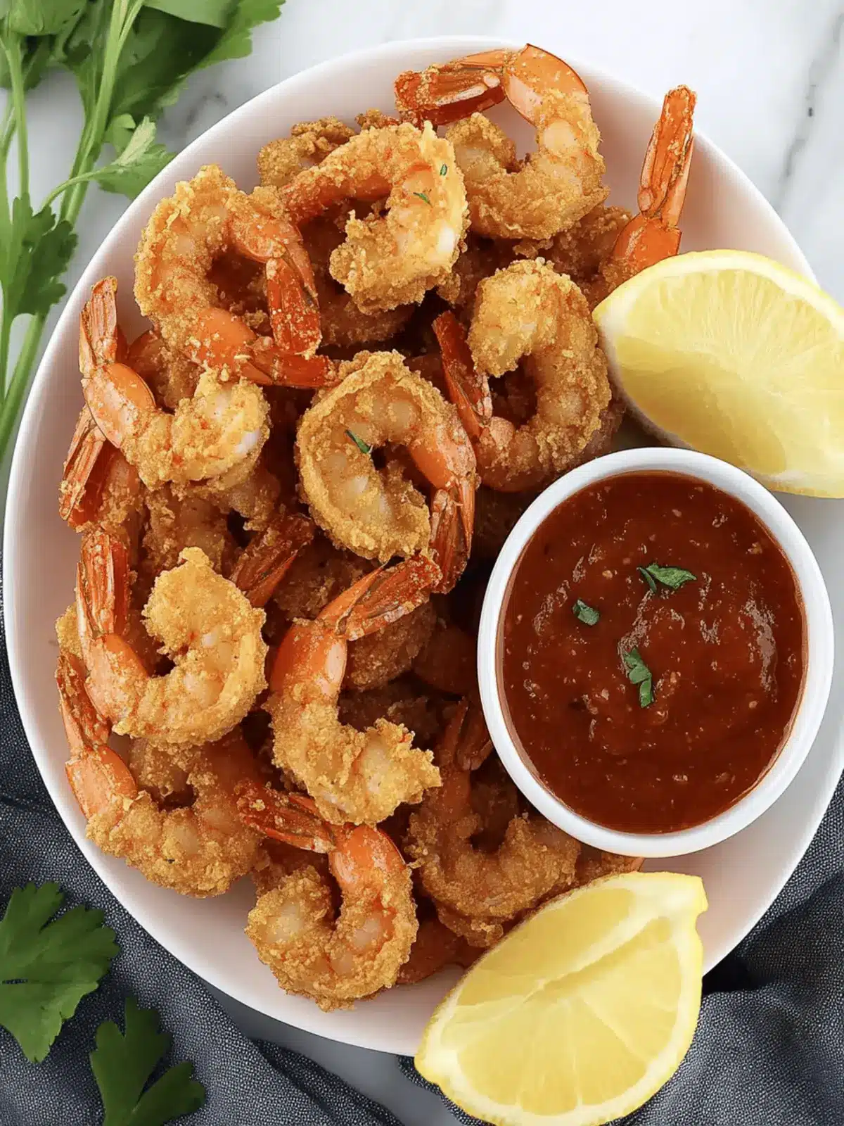 Crispy Keto Fried Shrimp with Zesty Cocktail Sauce Magic 4 Keto Fried Shrimp with Cocktail Sauce