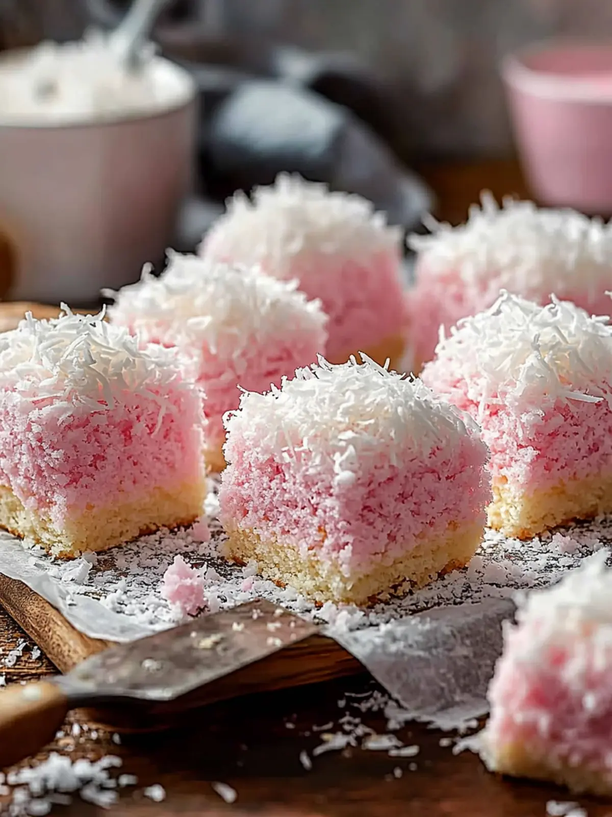 Delicious Pink Coconut Snowball Cake Bars You ll Crave Daily 2 Pink Coconut Snowball Cake Bars