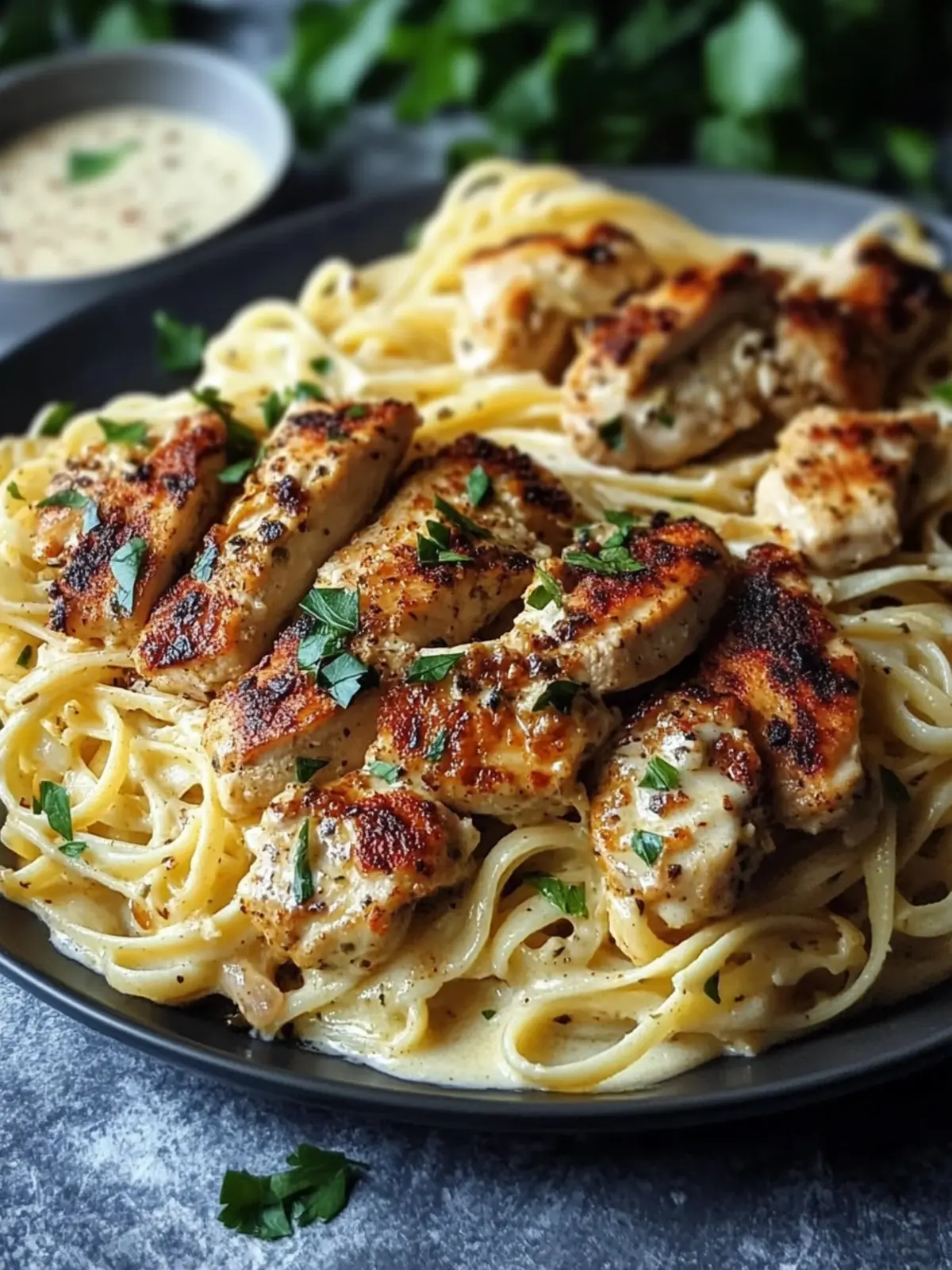 Savory Cajun Chicken and Creamy Garlic Parmesan Linguine Delight 4 Savory Cajun Chicken and Creamy Garlic Parmesan Linguine