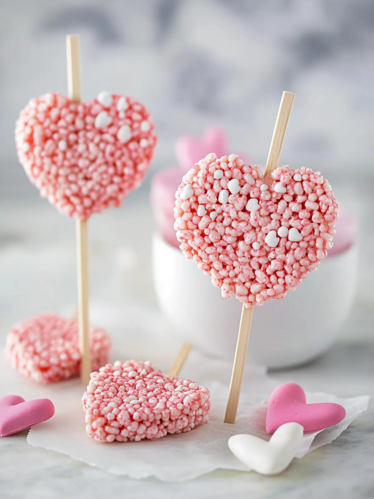 Delicious Rice Krispie Valentine Lollipops for Sweet Moments 2 Rice Krispie Valentine Lollipops