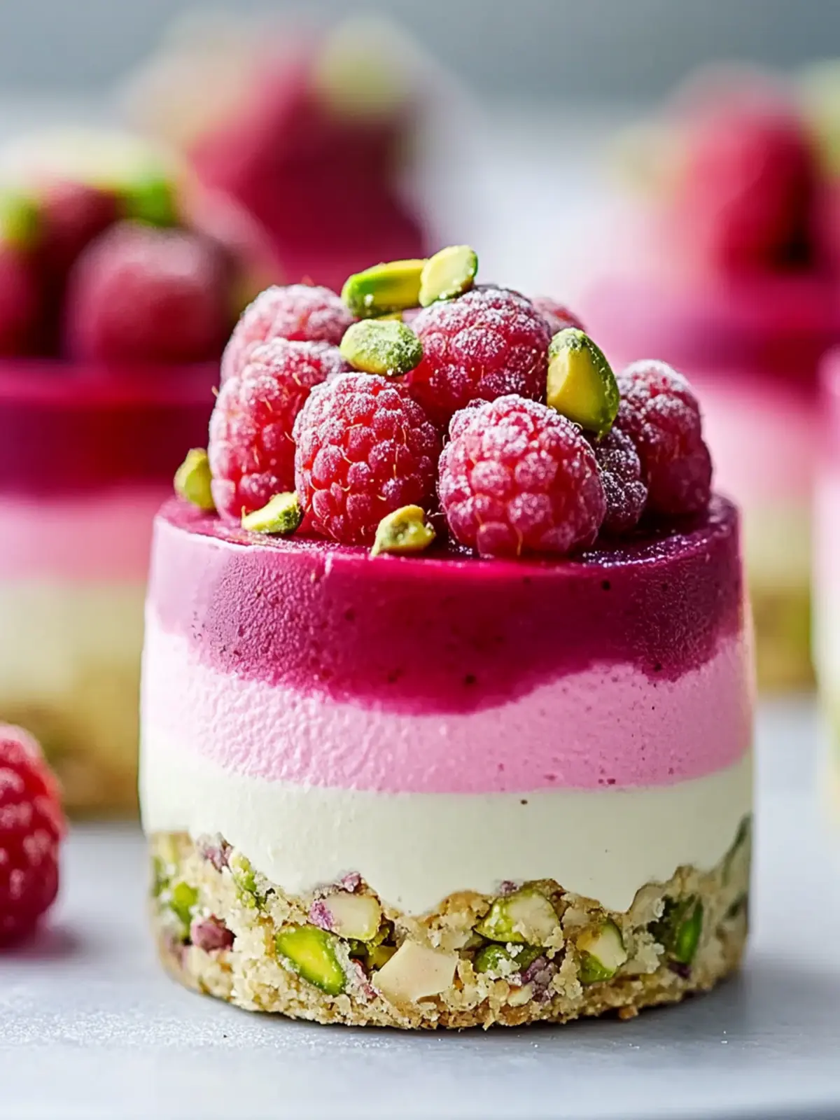 Delight in Raspberry Pistachio Mousse Cakes for Any Occasion 4 Raspberry Pistachio Mousse Cakes