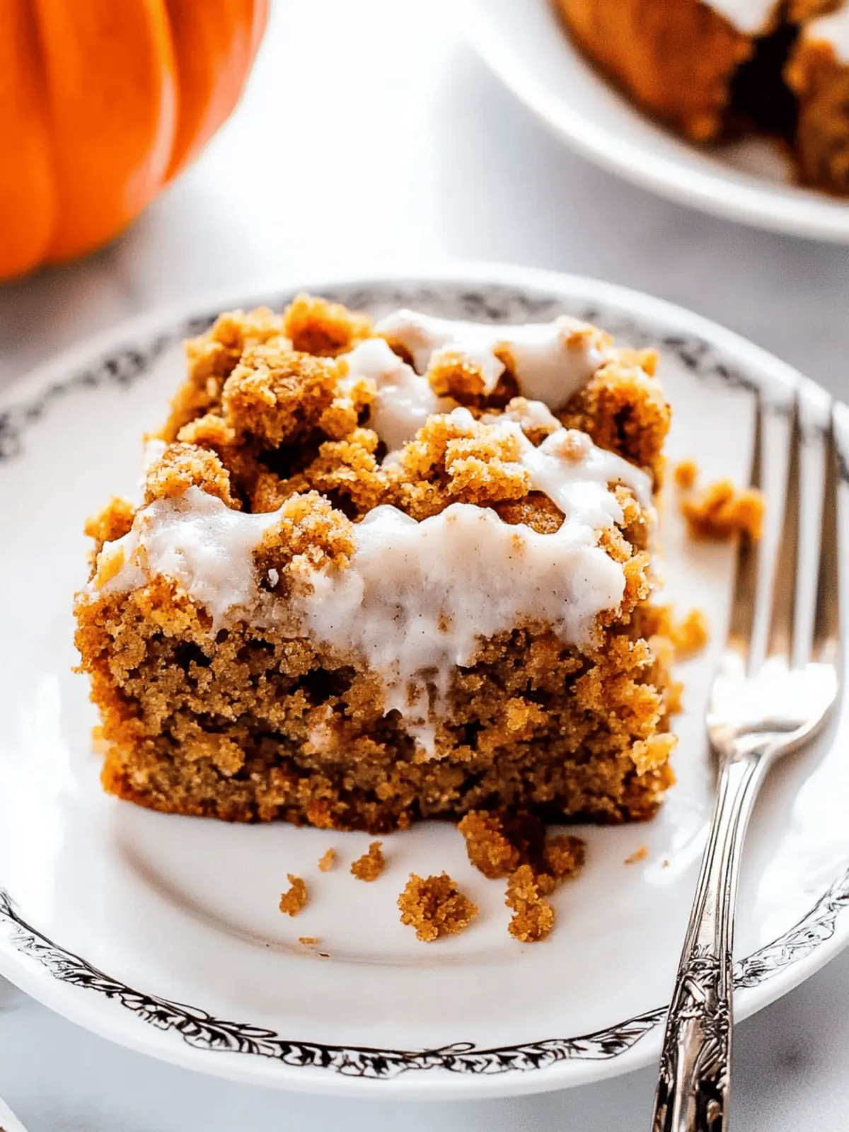 Delicious Pumpkin Coffee Cake with Crumb Topping Recipe 2 Pumpkin Coffee Cake with Crumb Topping