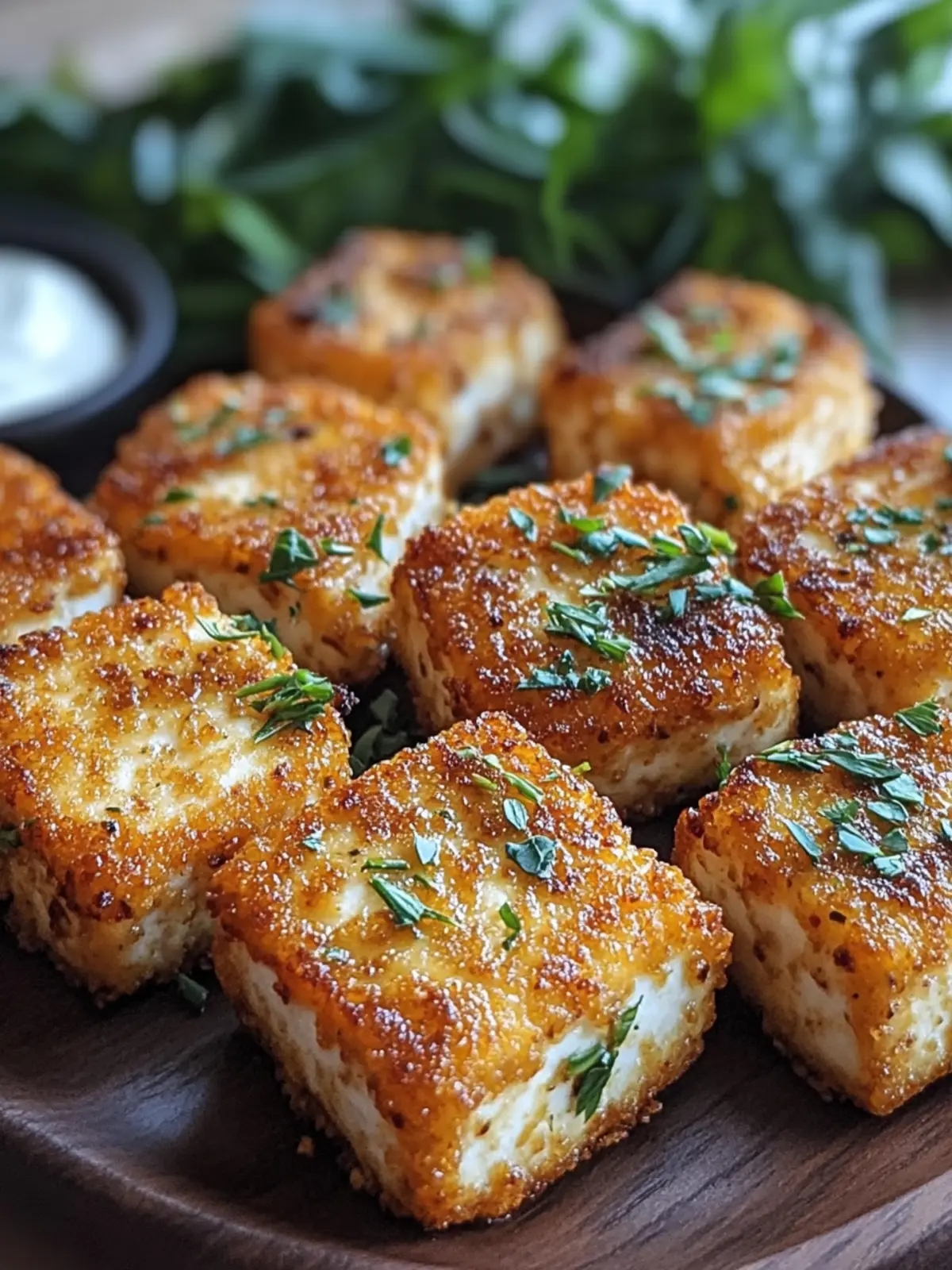 Crispy Garlic Herb Tofu Nuggets That Everyone Will Love 3 Crispy Garlic Herb Tofu Nuggets