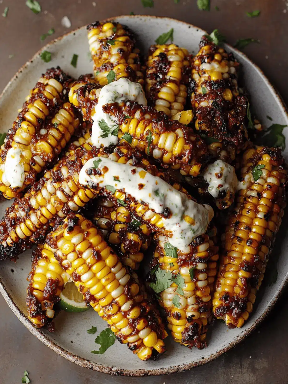 Vegan Corn Ribs with Zesty Aleppo Chili Butter Delight 2 Vegan Corn Ribs with Aleppo Chili Butter & Lime Zest Cream Cheese