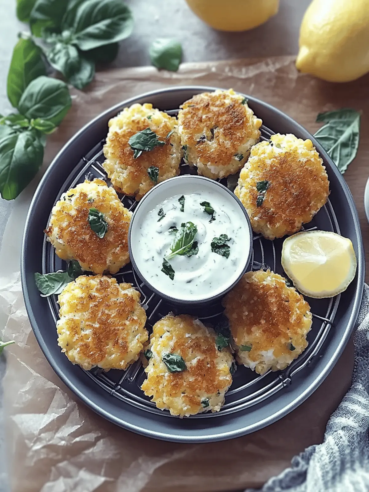 Chickpea Fritters & Tahini Lemon Yogurt Sauce: A Flavor Fiesta 2 Chickpea Fritters & Tahini Lemon Yogurt Sauce