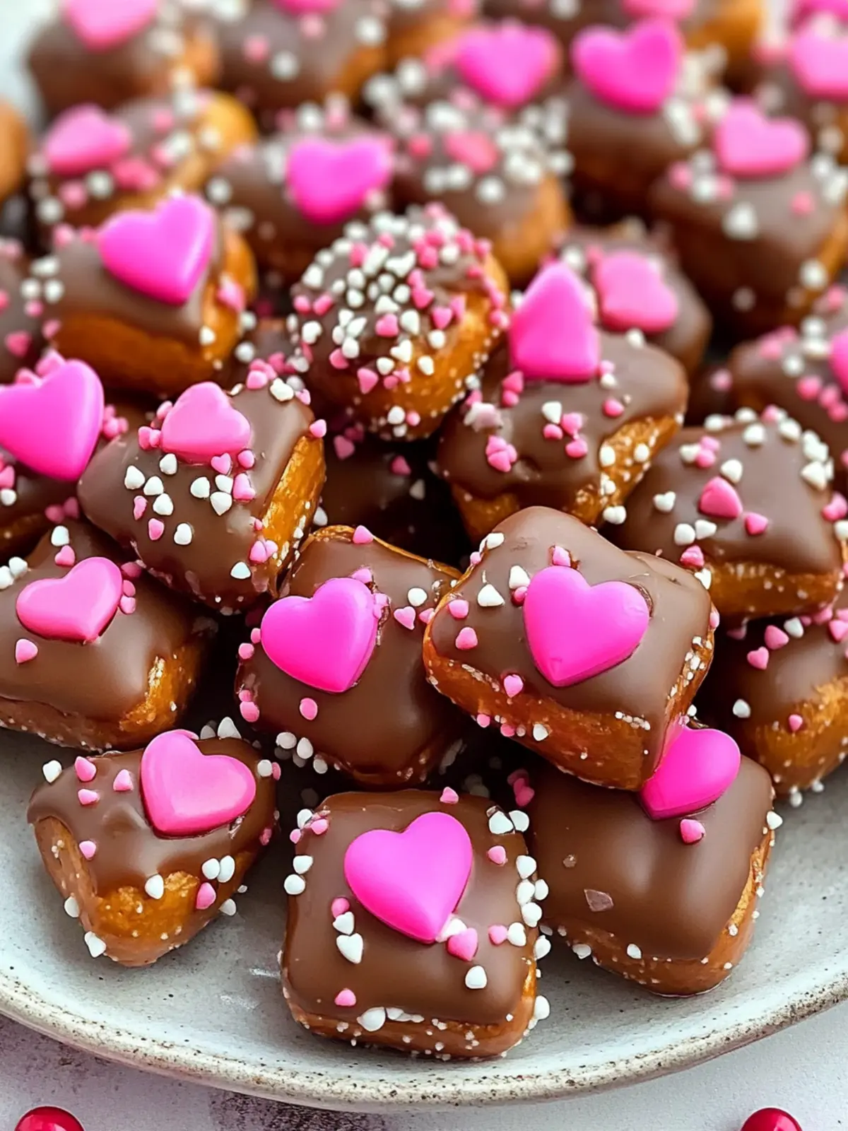 Decadent Valentine s Day Caramel Pretzel Bites to Share 3 Valentine s Day Caramel Pretzel Bites