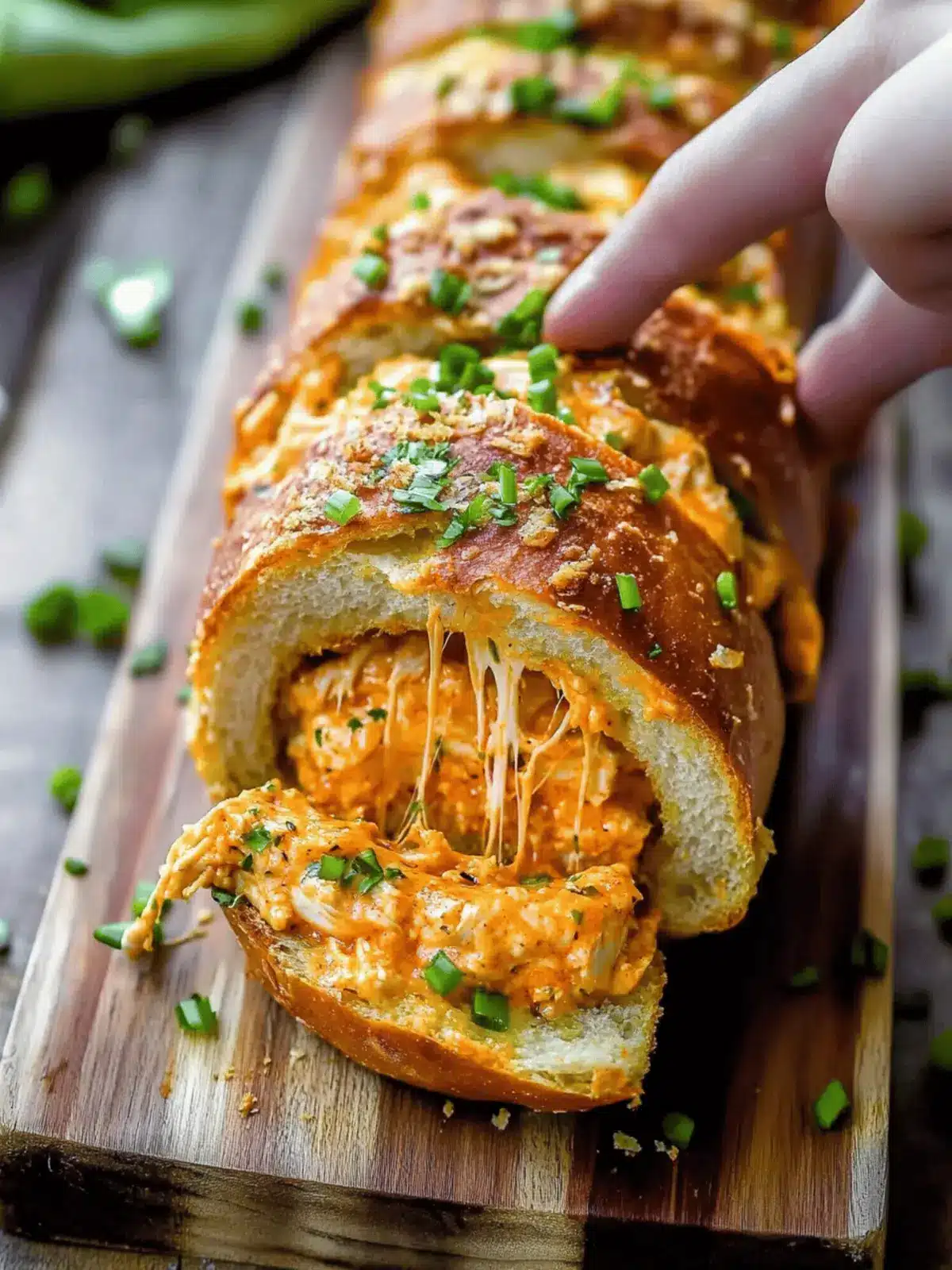 Buffalo Chicken Dip Stuffed Bread: Game Day Bliss Awaits 2 Buffalo Chicken Dip Stuffed Bread