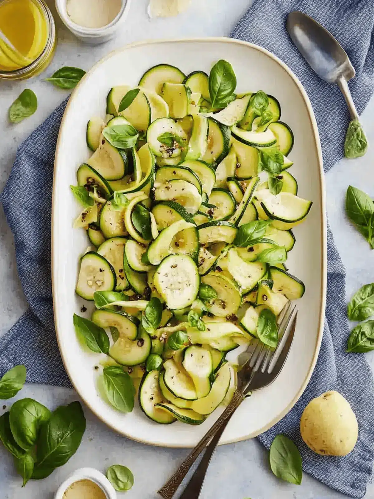 Delicious Zucchini Salad with Lemon Vinaigrette in Minutes 4 Zucchini Salad