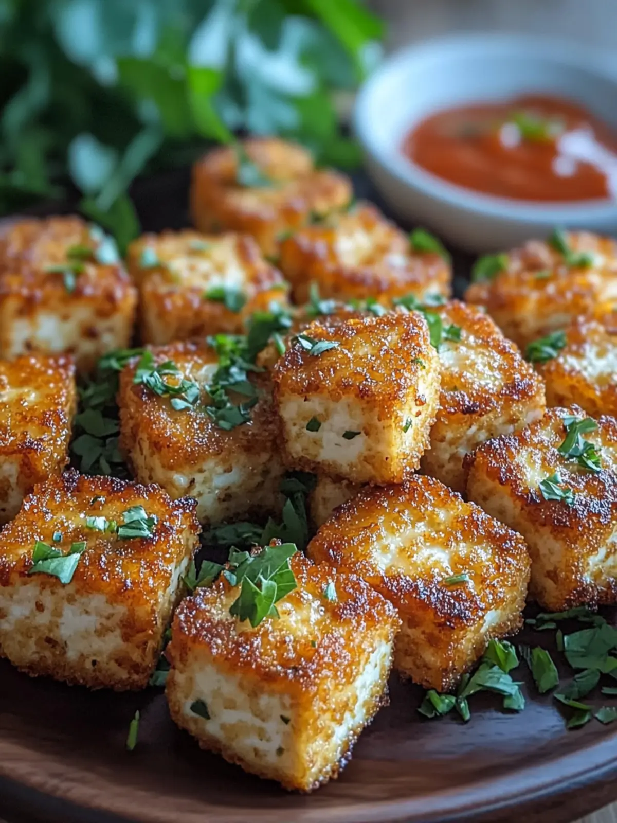 Crispy Garlic Herb Tofu Nuggets That Everyone Will Love 4 Crispy Garlic Herb Tofu Nuggets
