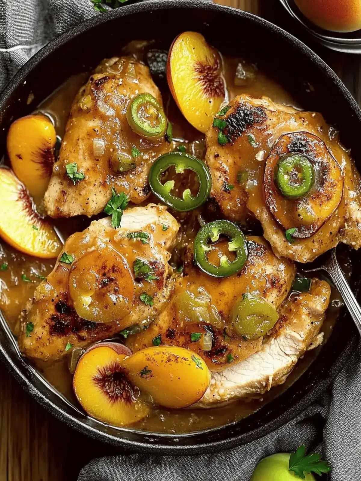 Jalapeno Peach Chicken: Sweet & Spicy Dinner Magic 4 Jalapeno Peach Chicken