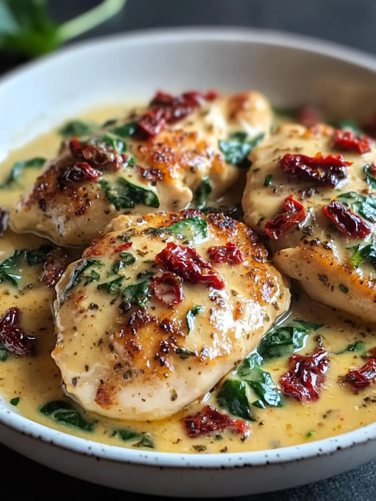 Creamy Keto Tuscan Chicken with Spinach and Sun-Dried Tomatoes Delight 4 Creamy Keto Tuscan Chicken with Spinach and Sun-Dried Tomatoes